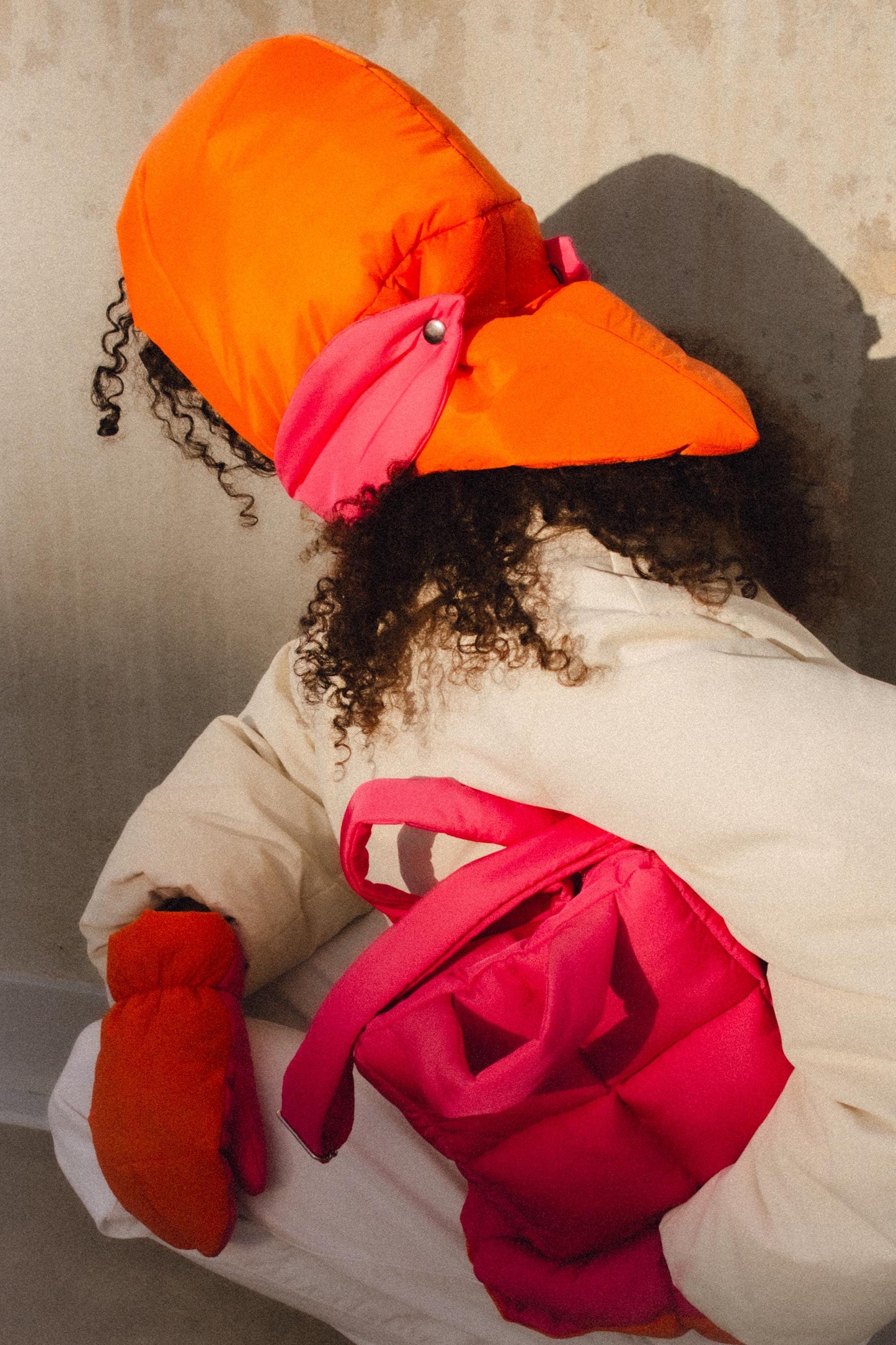 Mini Pillow Puffer Essential bag in Hot Pink