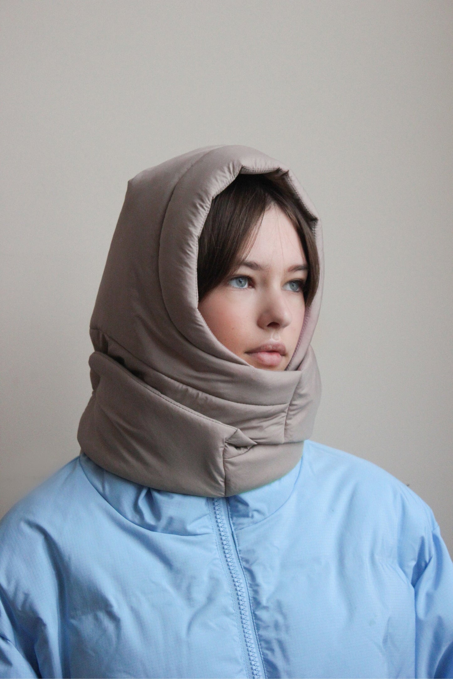 Pillow Headscarf - Balaclava in Beige