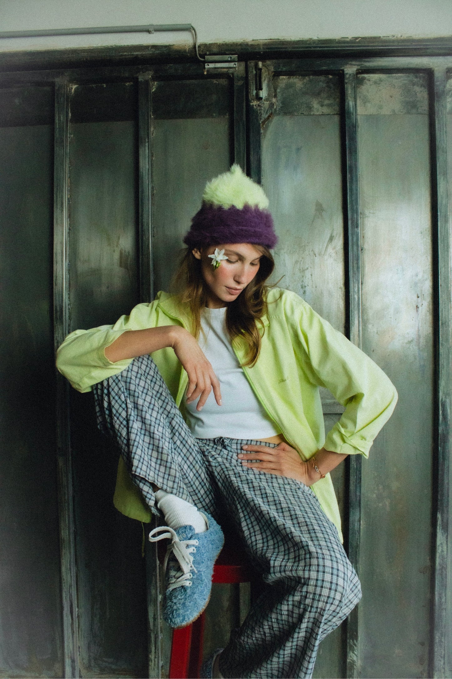 Fluffy Teletubby in Buttermilk & Lilac