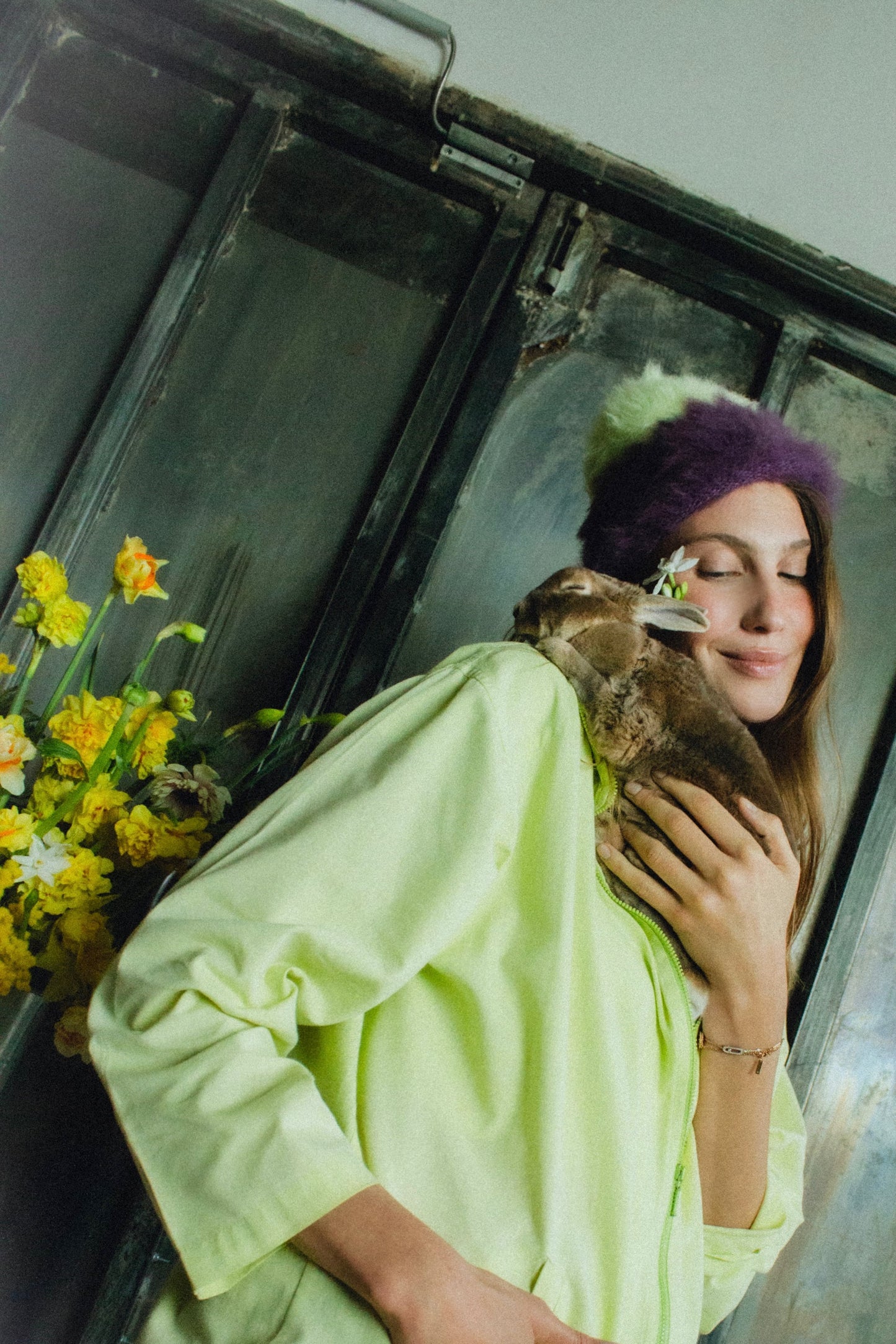 Fluffy Teletubby in Buttermilk & Lilac