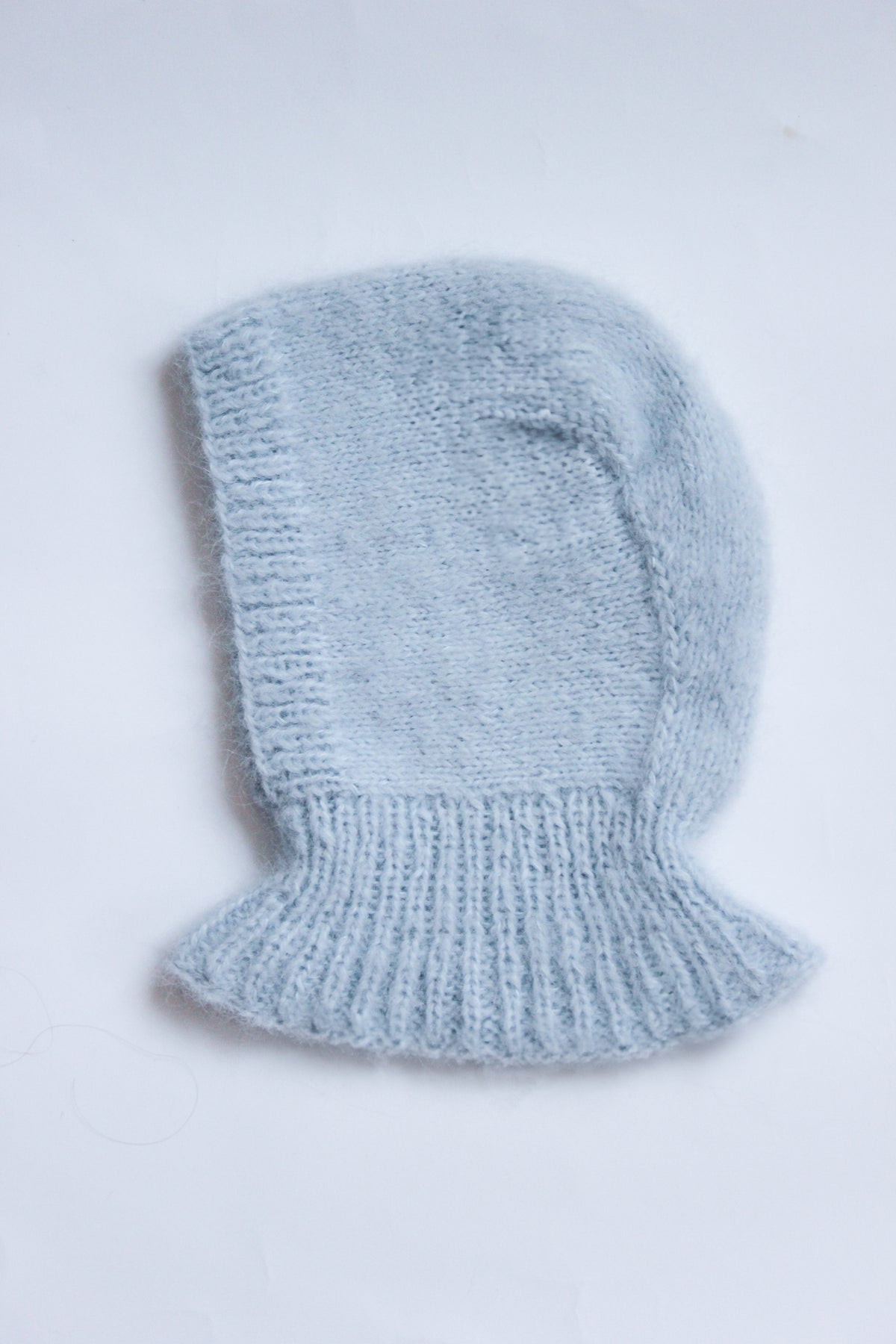 Merino Mohair Balaclava in Baby Blue