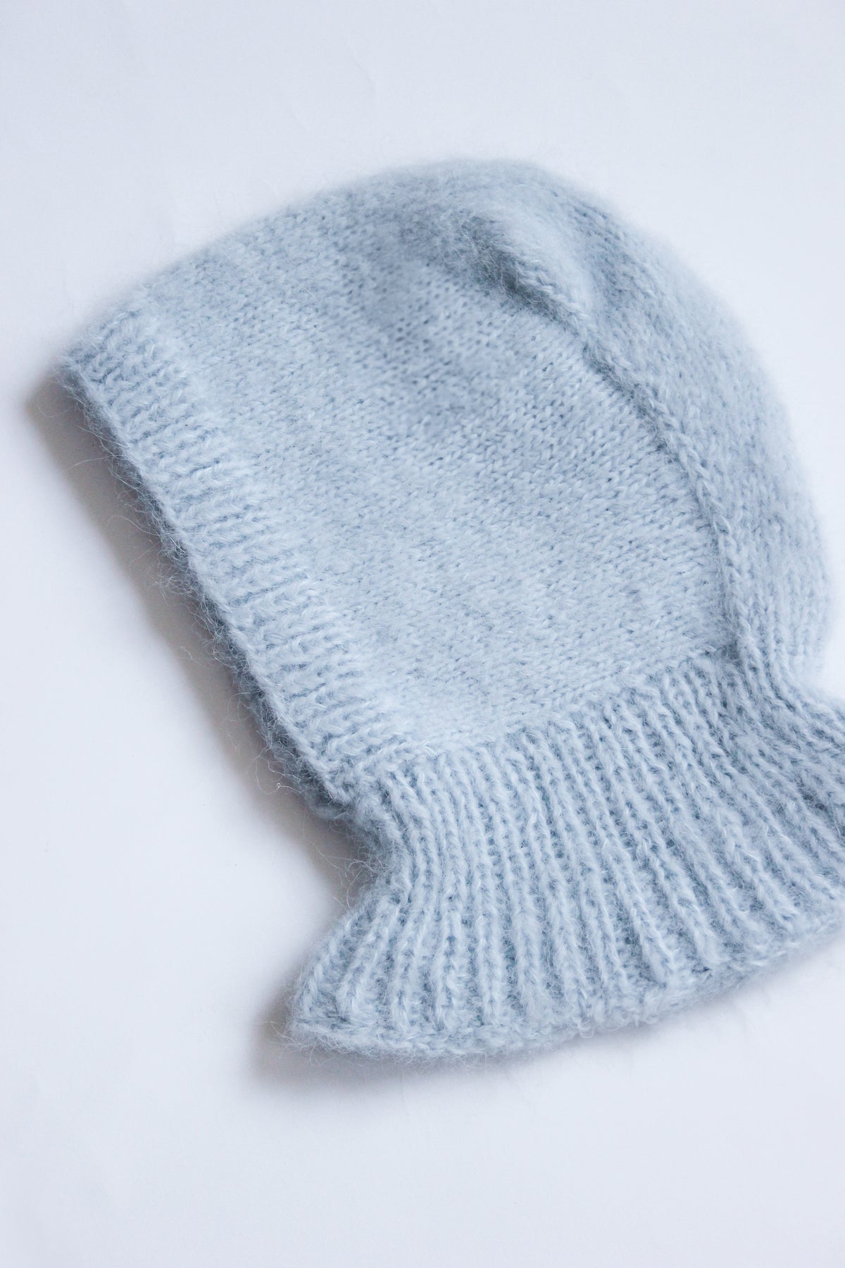 Merino Mohair Balaclava in Baby Blue