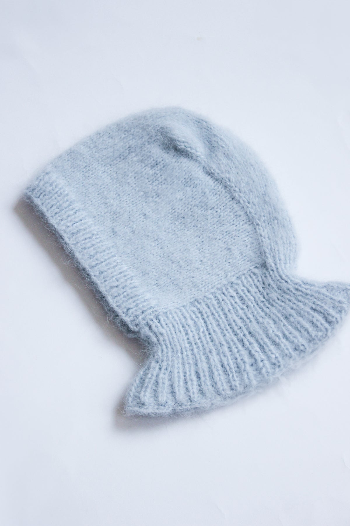 Merino Mohair Balaclava in Baby Blue