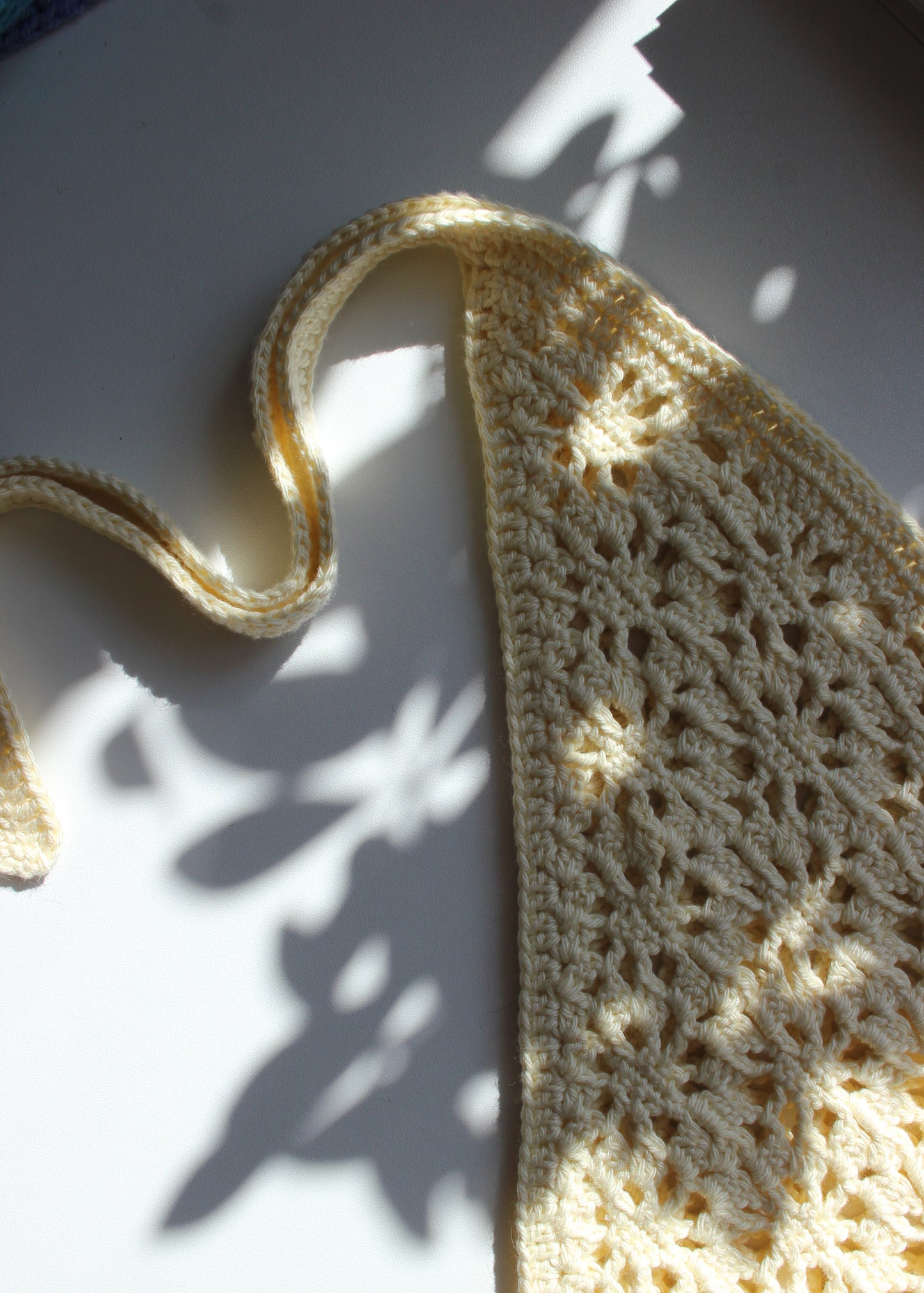 Сrochet Headscarf in Buttermilk