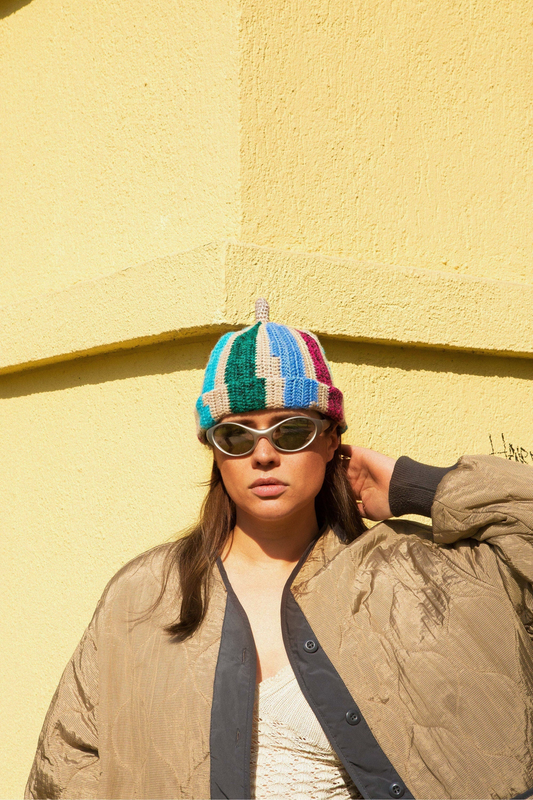 Teletubby Multi Crochet Beanie