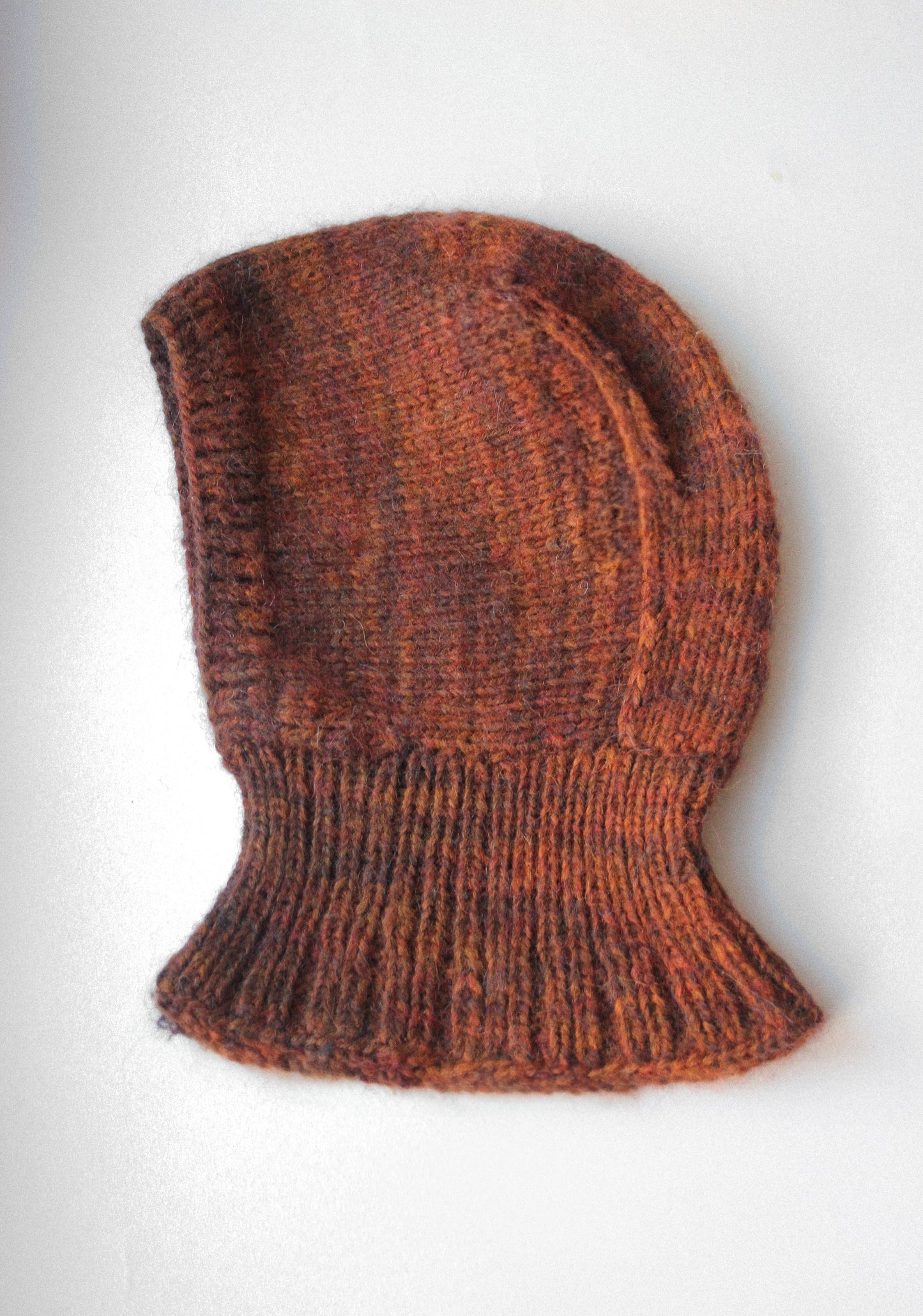 Merino Mohair Balaclava in Brown Mélange