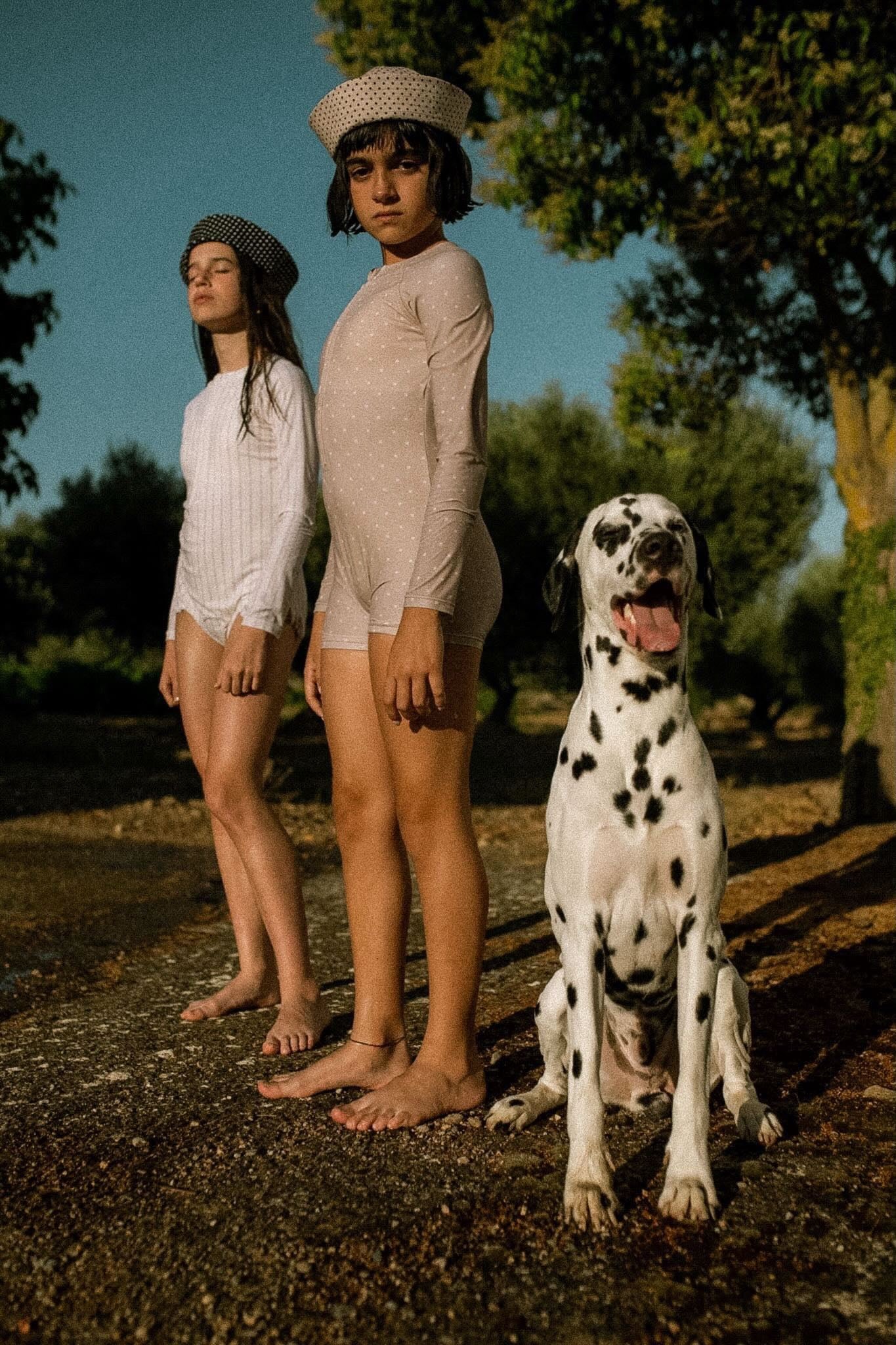 Polka Dot Marine Pillbox in Beige