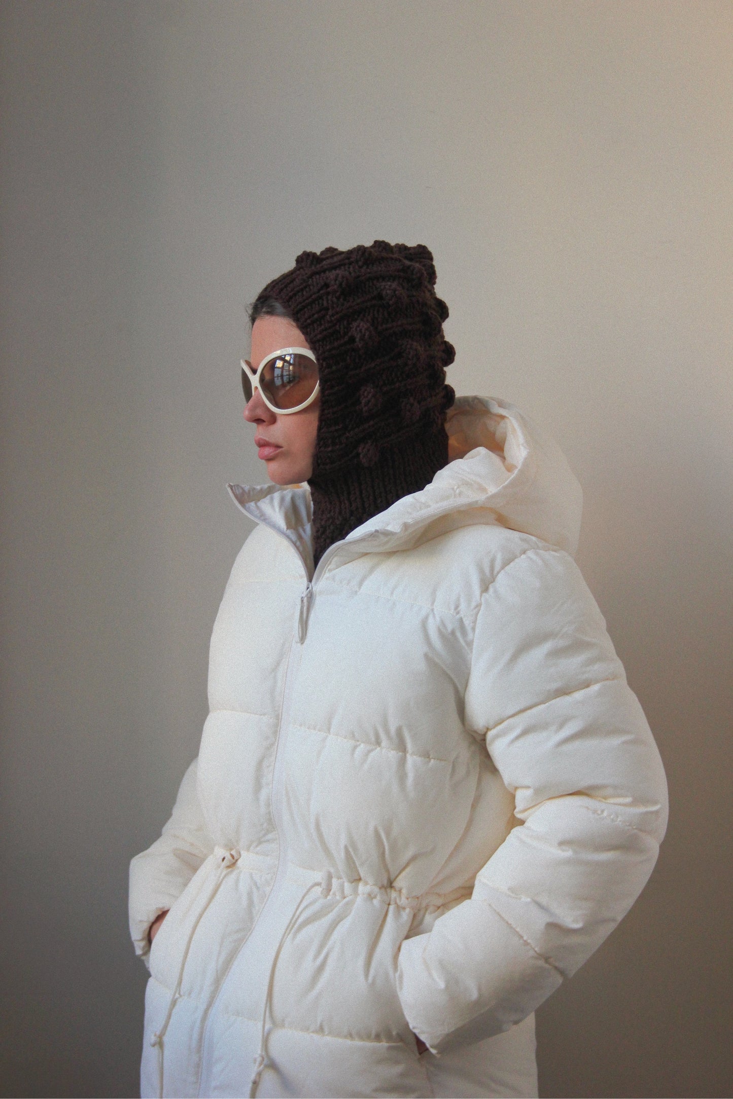 Dark Brown Brains Woolen Balaclava