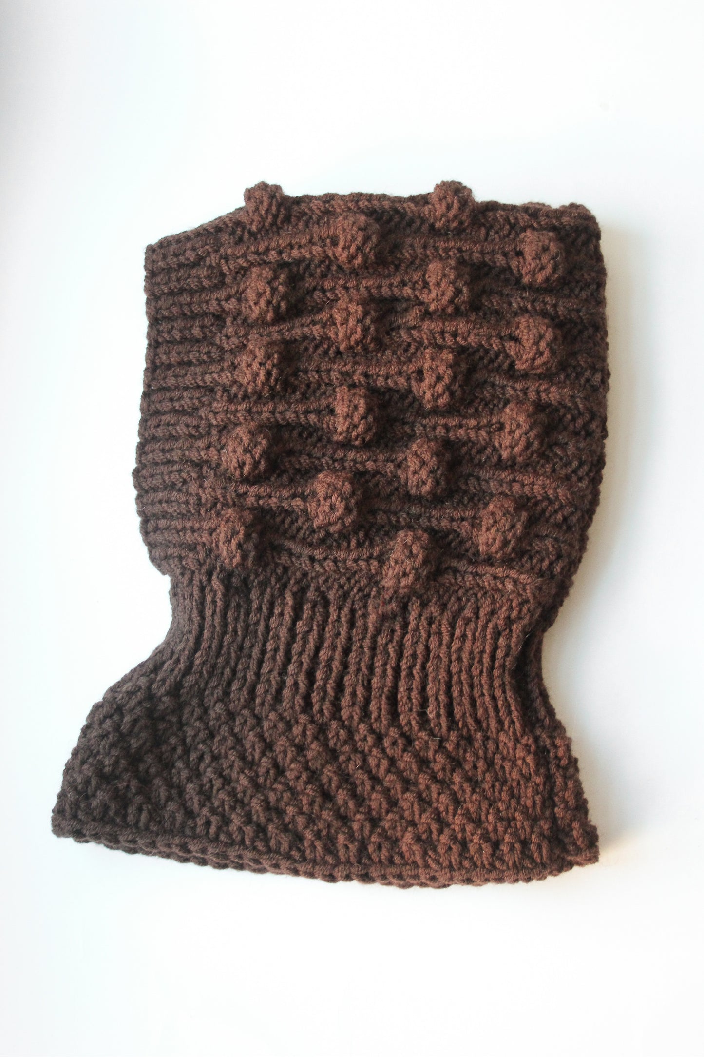 Dark Brown Brains Woolen Balaclava