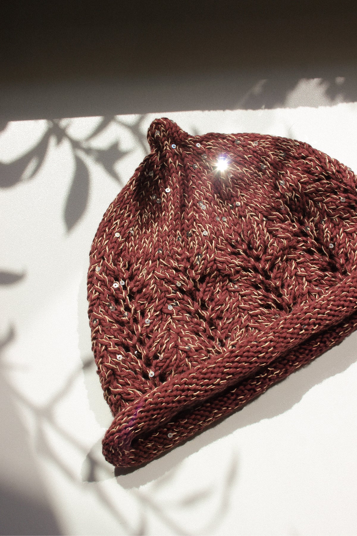 Sparkle Teletubby Hat in Brown Mélange