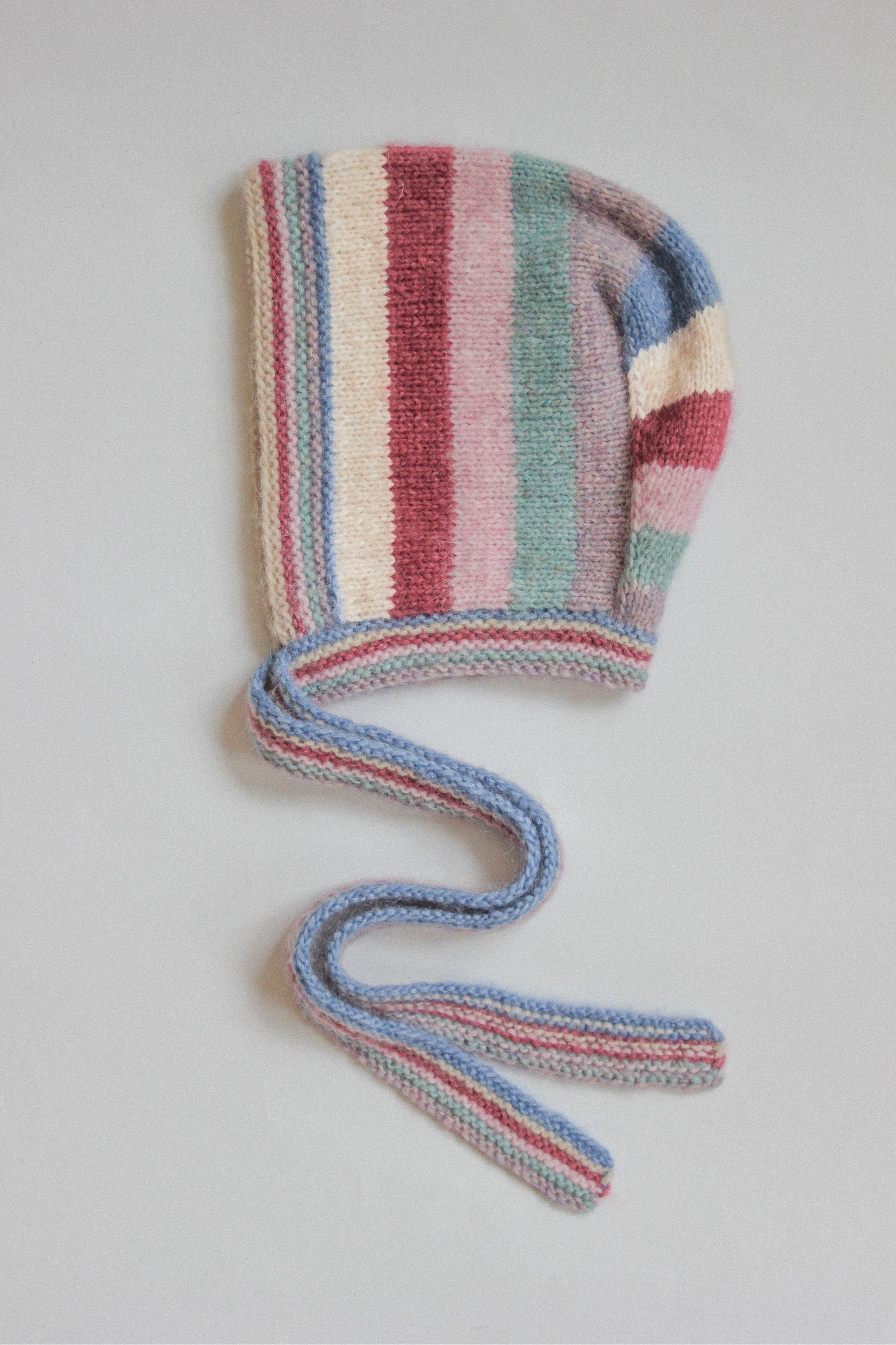 Dreamy Striped Pastel Bonnet Hat