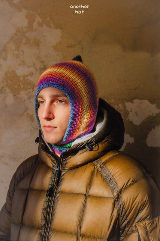 Random Spectrum Mohair Balaclava