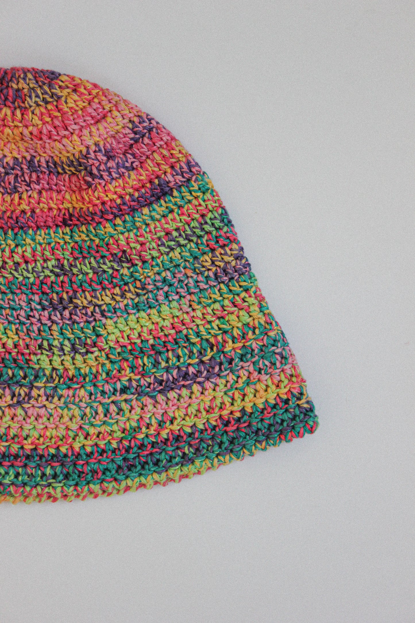 Multi Crochet Bucket  / Marine Hat