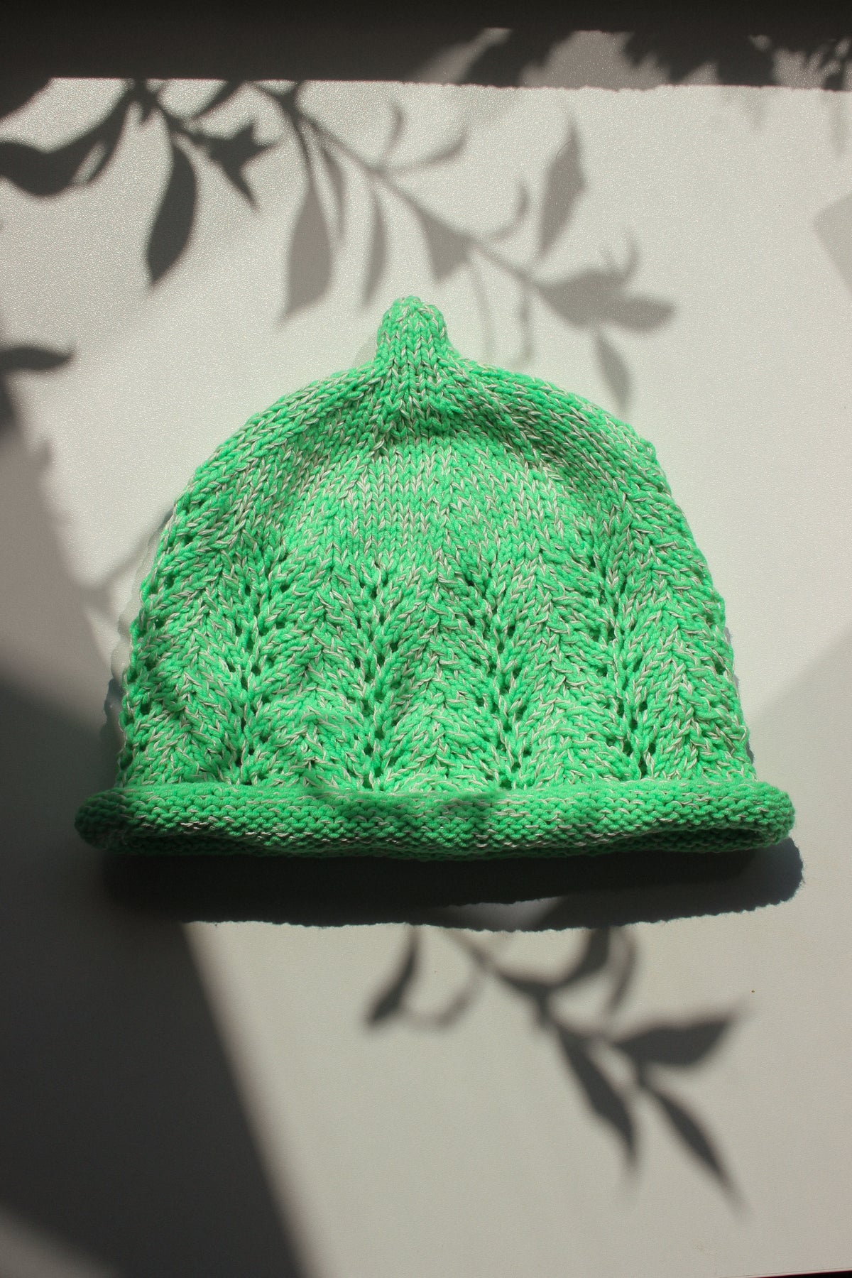 Teletubby Hat in Mint Green Mélange