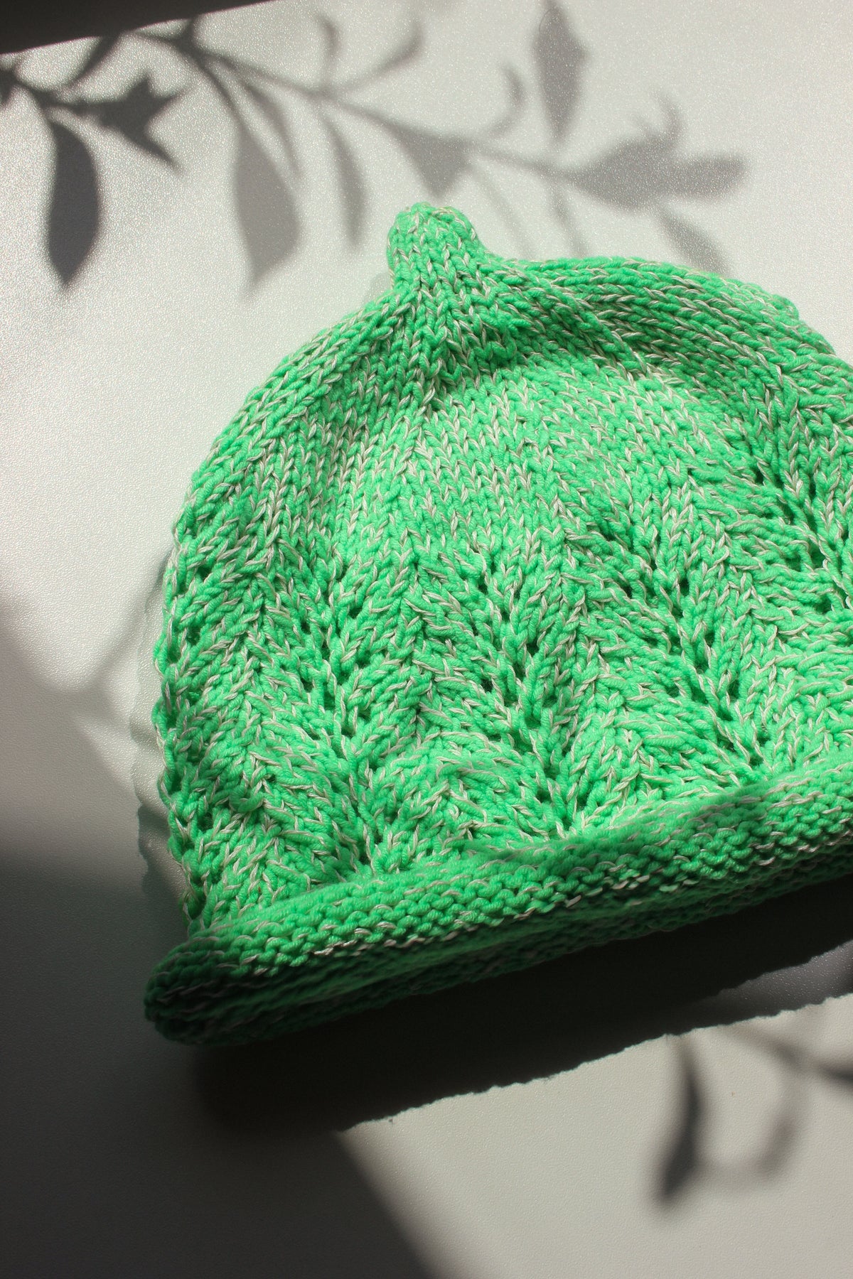 Teletubby Hat in Mint Green Mélange