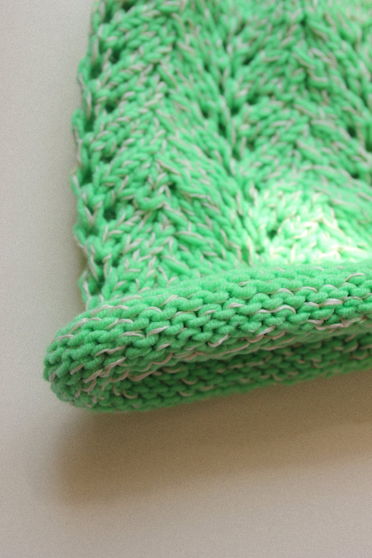 Teletubby Hat in Mint Green Mélange
