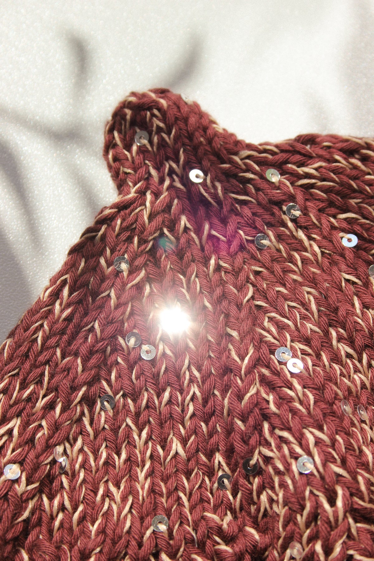 Sparkle Teletubby Hat in Brown Mélange
