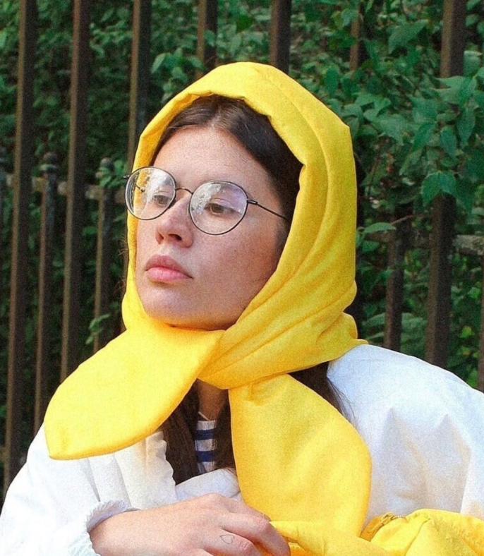 Pillow Puffer Headscarf - Balaclava in Baby Blue