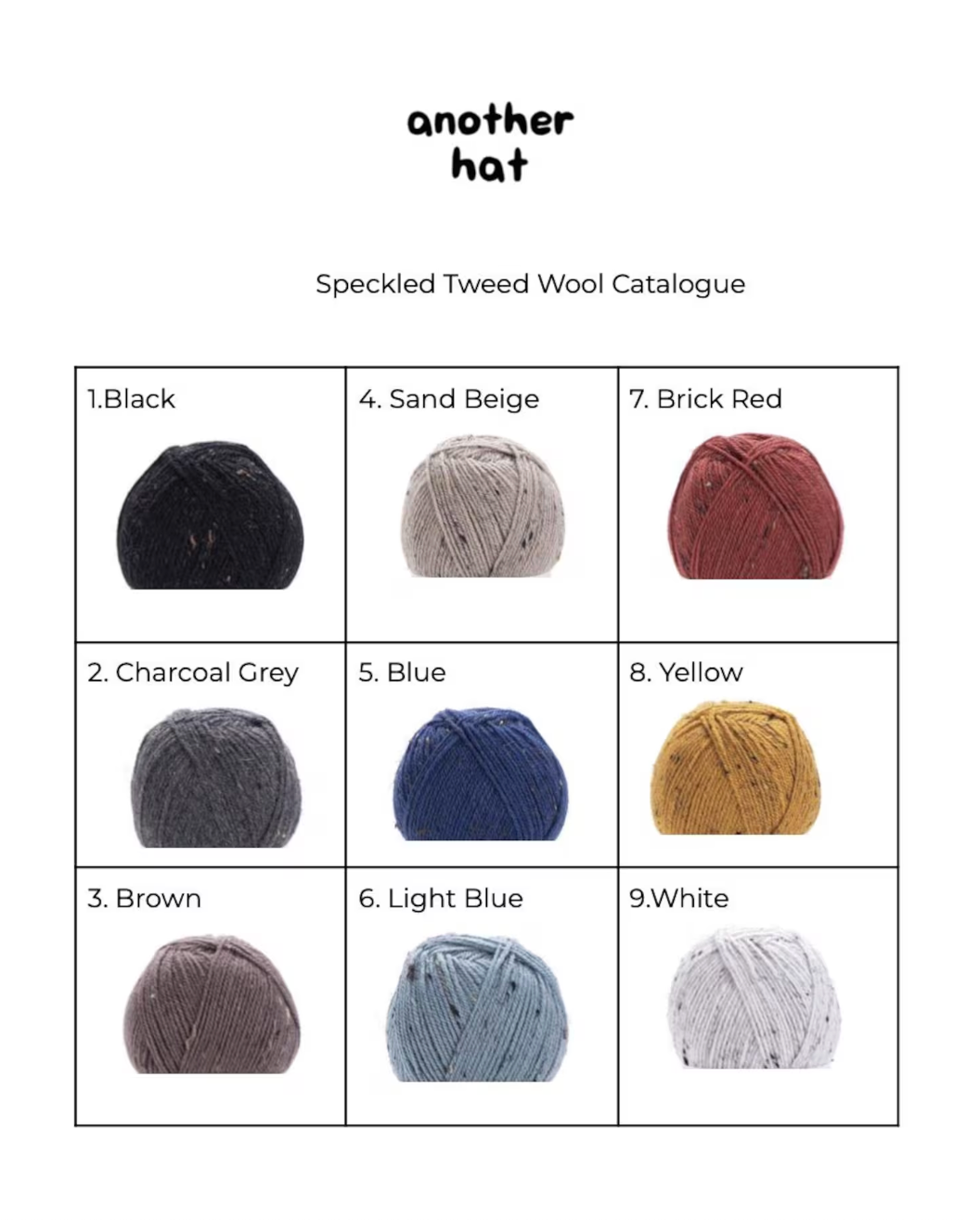 Speckled Tweed Teletubby Hat in Brick Red