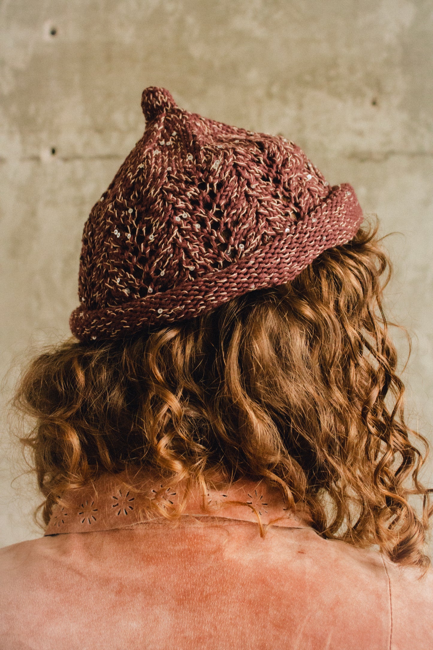 Sparkle Teletubby Hat in Brown Melangé
