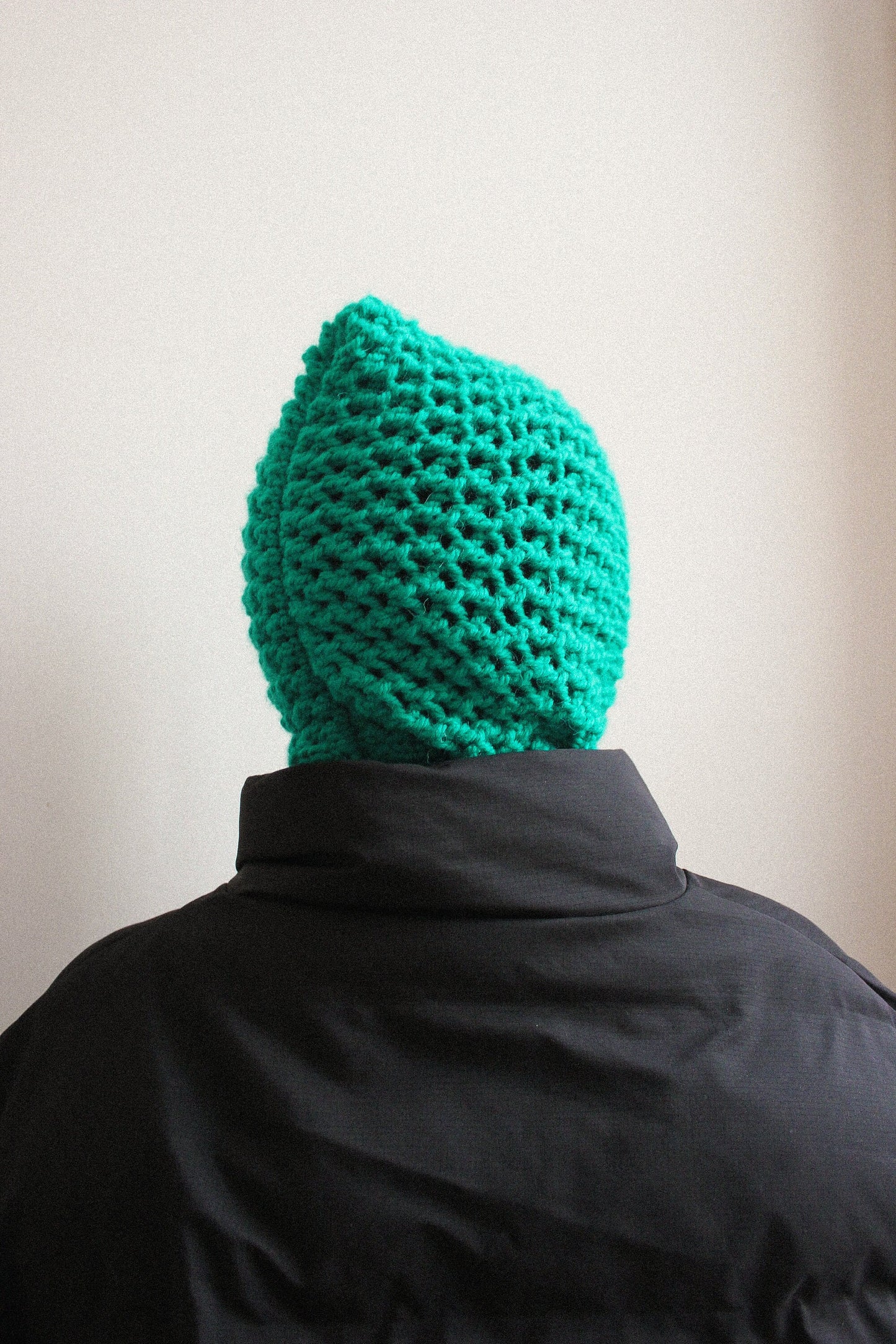 Hand - knitted Demi - season balaclava hat in green,mango socky balaclava knit beanie,knit helmet,knit hat,crochet balaclava