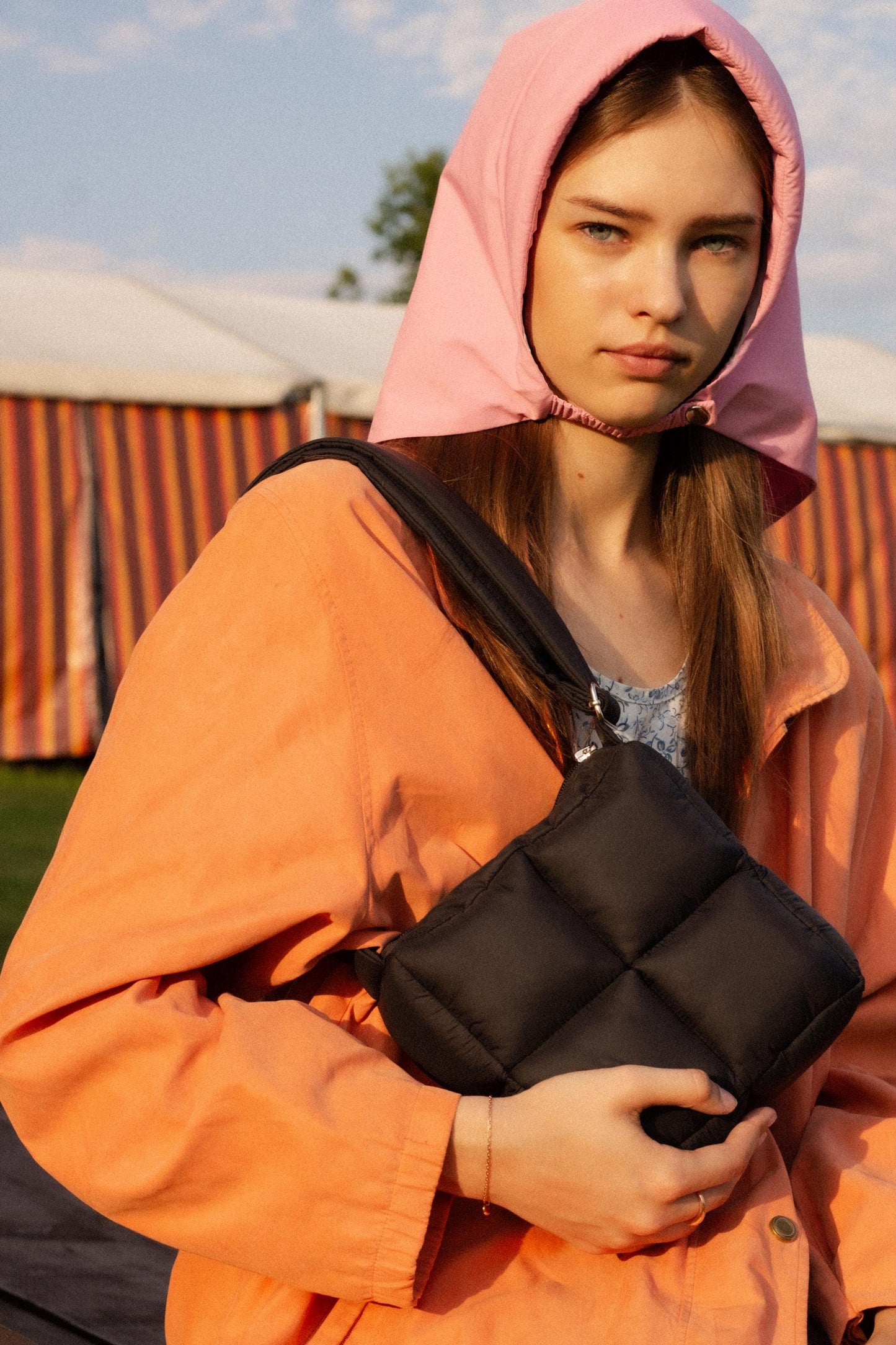 Rain Headscarf in Pink