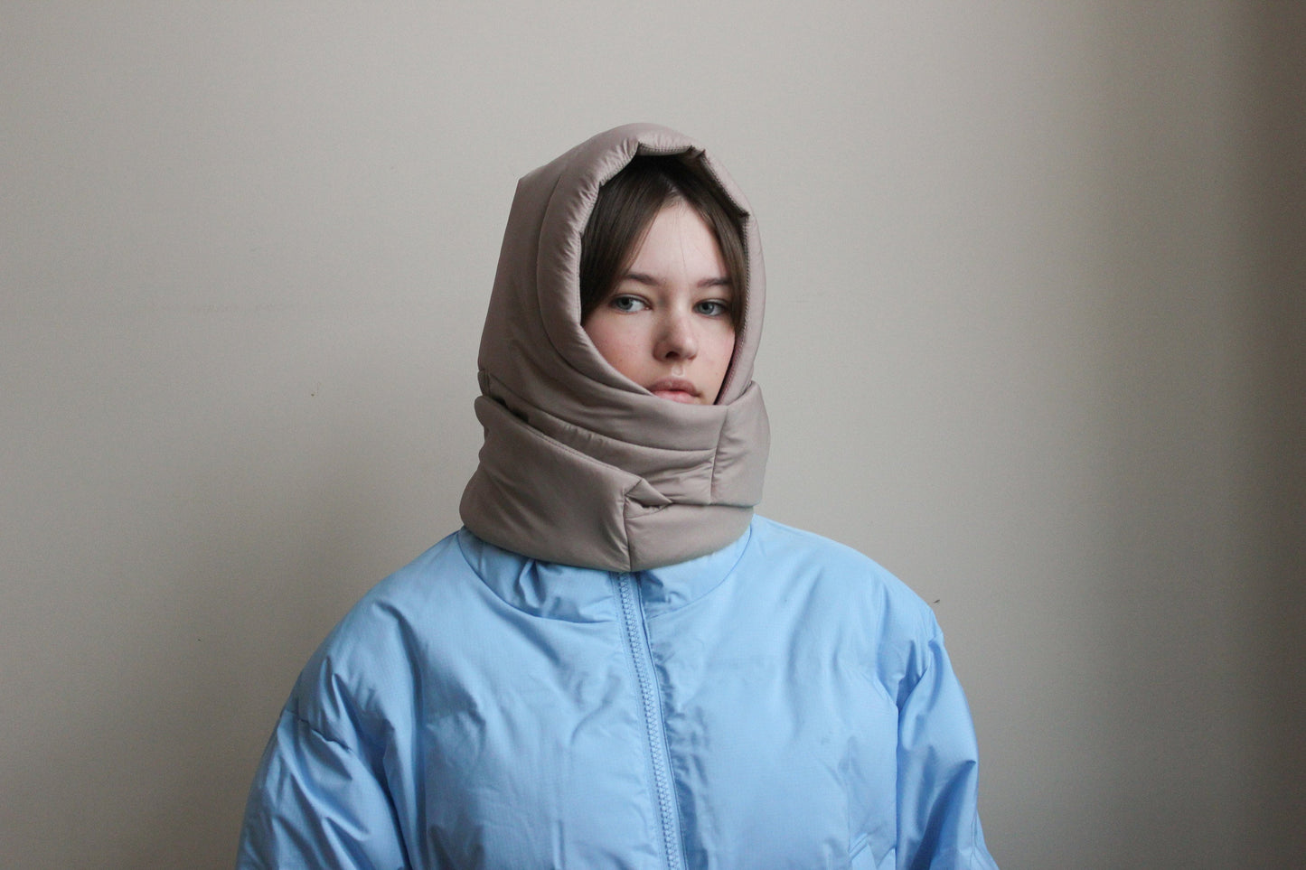 Pillow Headscarf - Balaclava in Beige
