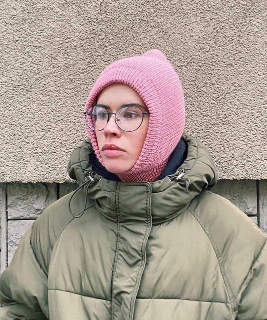 Woolen merino wool balaclava hat.Double layer balaclava hat with merino wool lining,knit beanie,knit balaclava,knit hat,balaclava croche