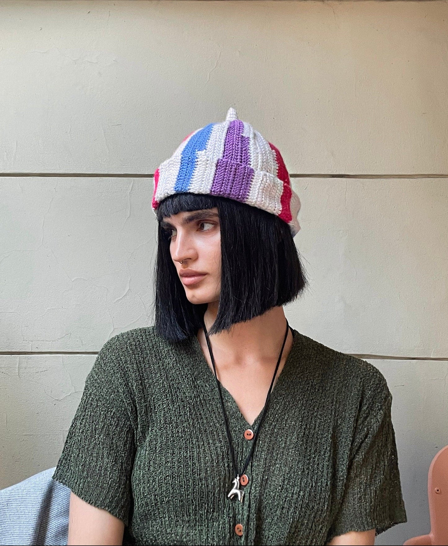 Teletubby Multi Crochet Beanie