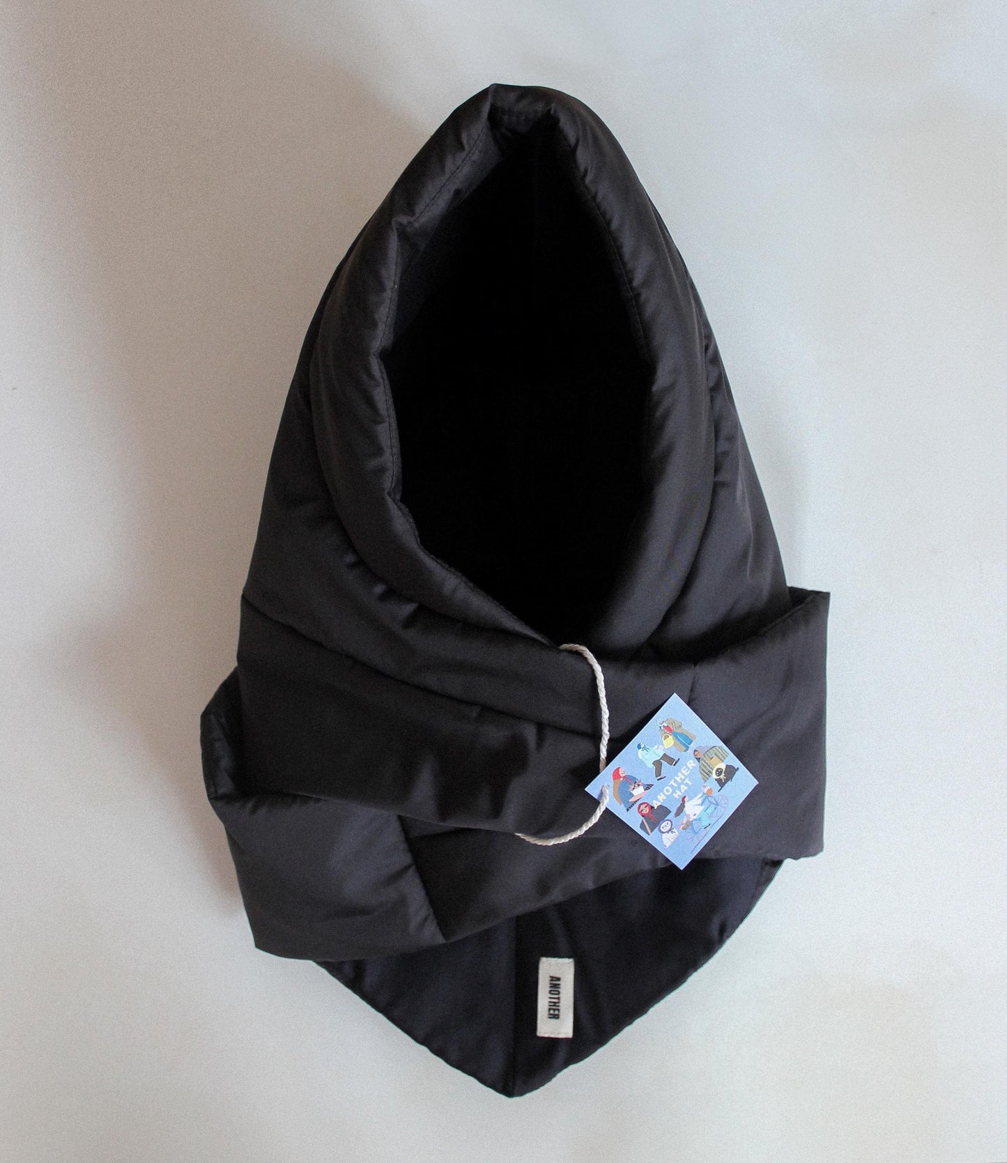 Pillow Puffer Headscarf - Balaclava in Black