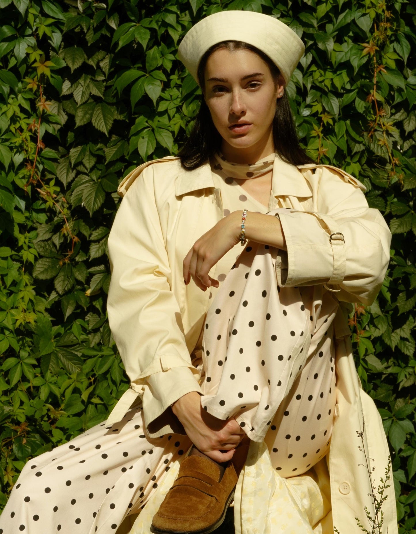 Premium Cotton Marin Pillbox in Butter Yellow