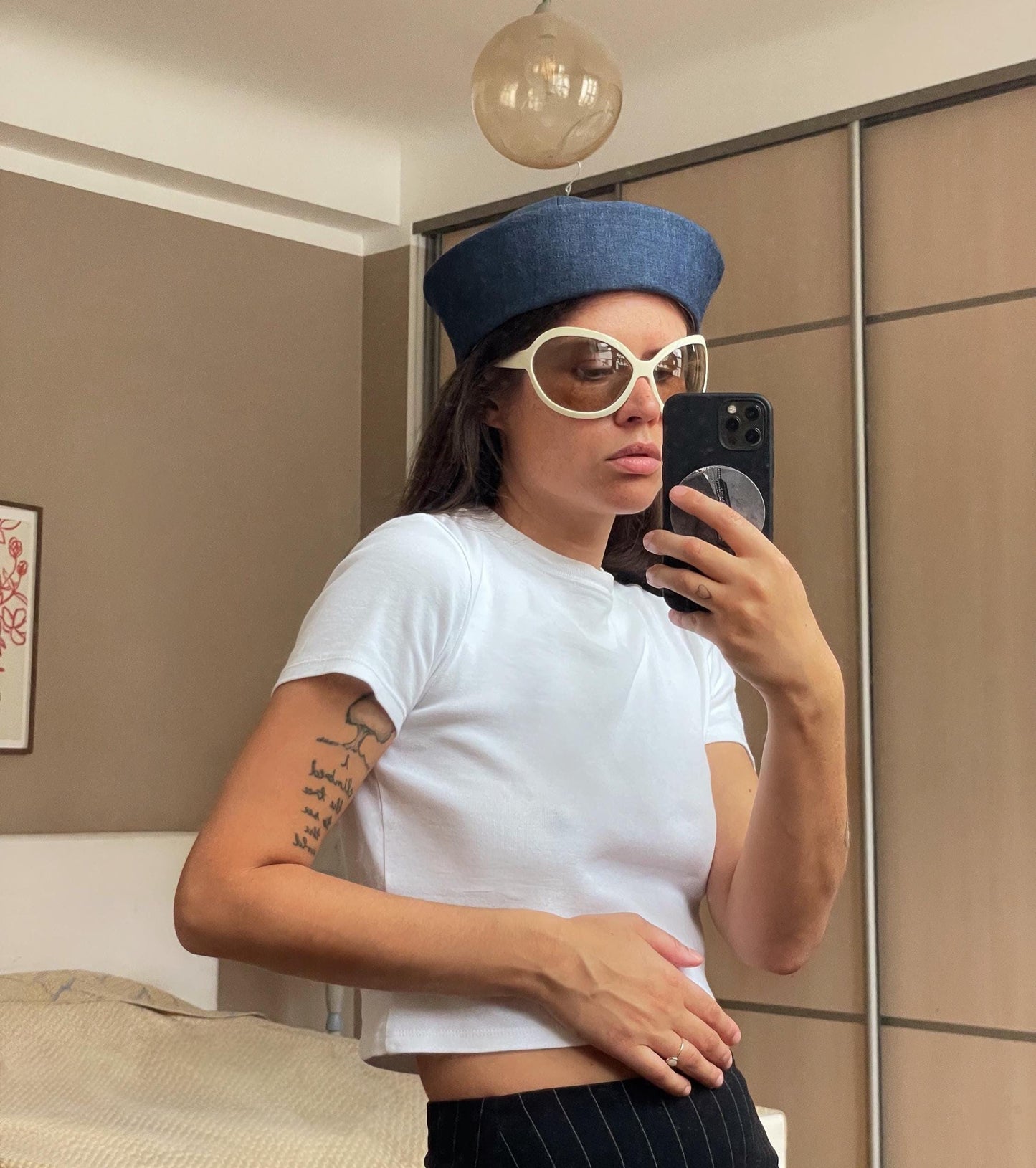 Raw Denim Marin Pillbox