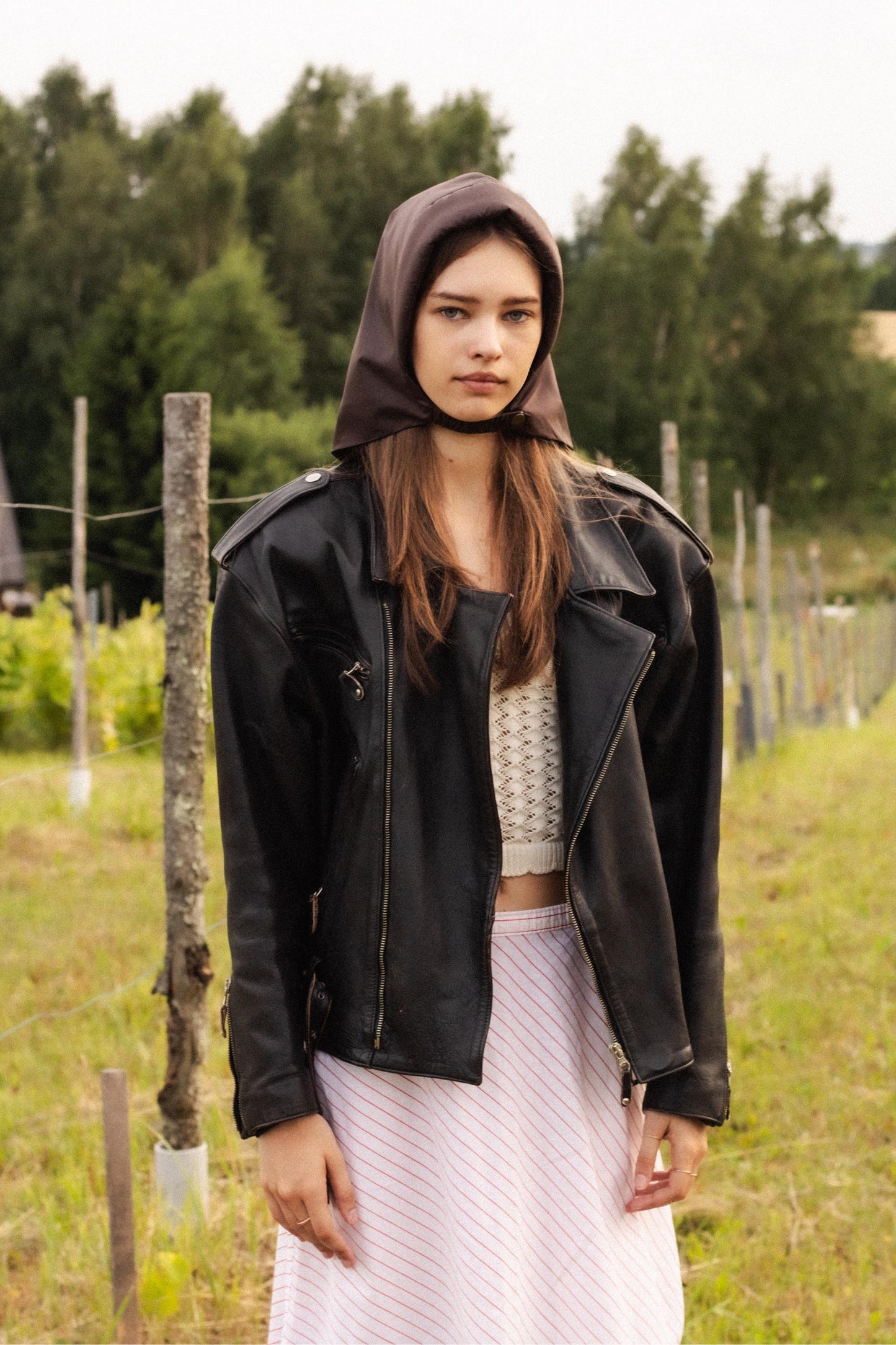 Rain Headscarf in Brown