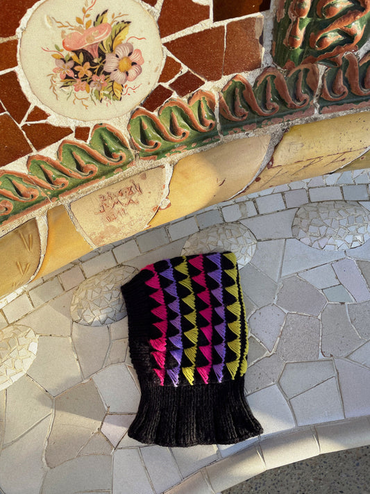 Multi Triangles Merino Wool Balaclava