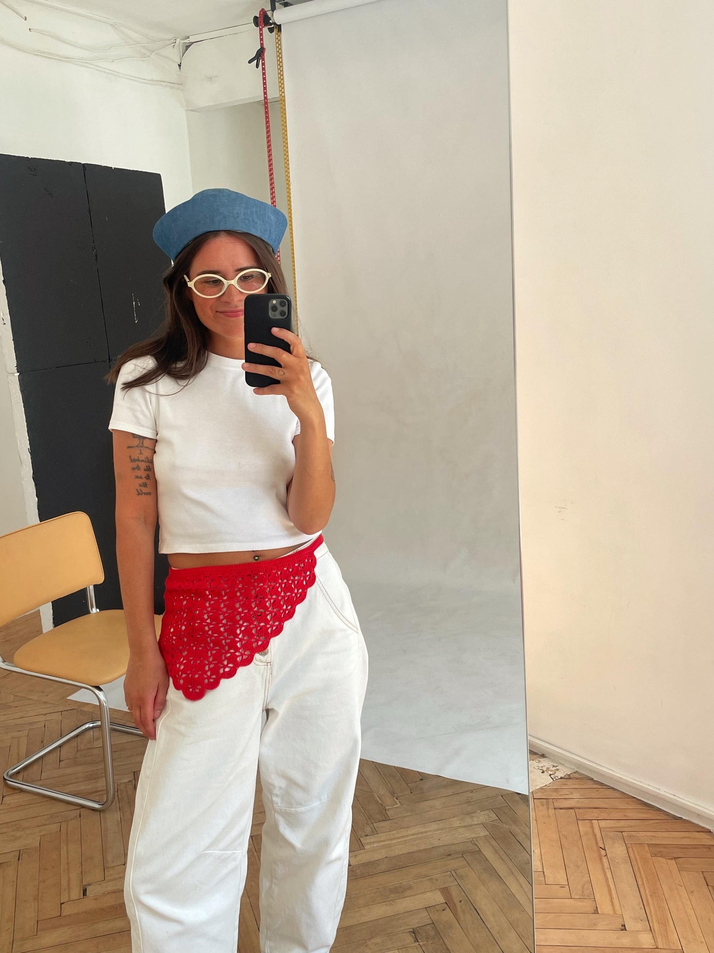 Raw Denim Marin Pillbox