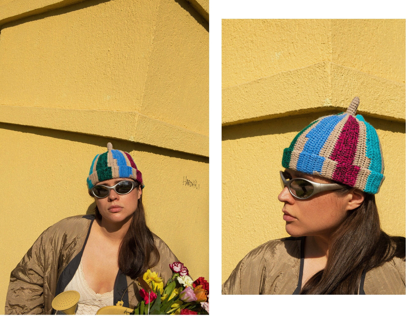 Teletubby Multi Crochet Beanie