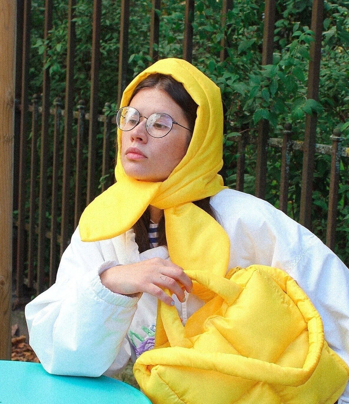 Pillow Headscarf - Balaclava in Yellow