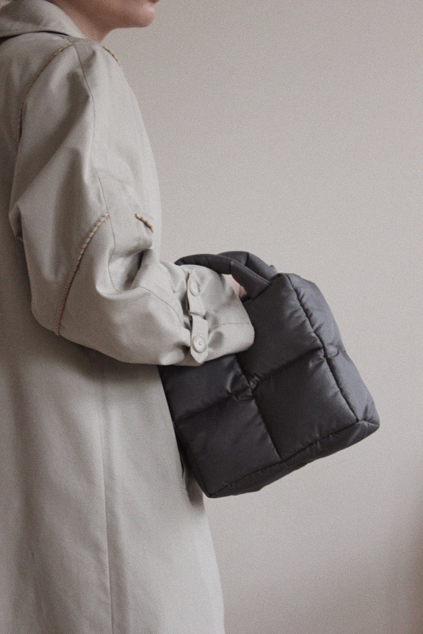 Mini Pillow Puffer Essential bag in Grey