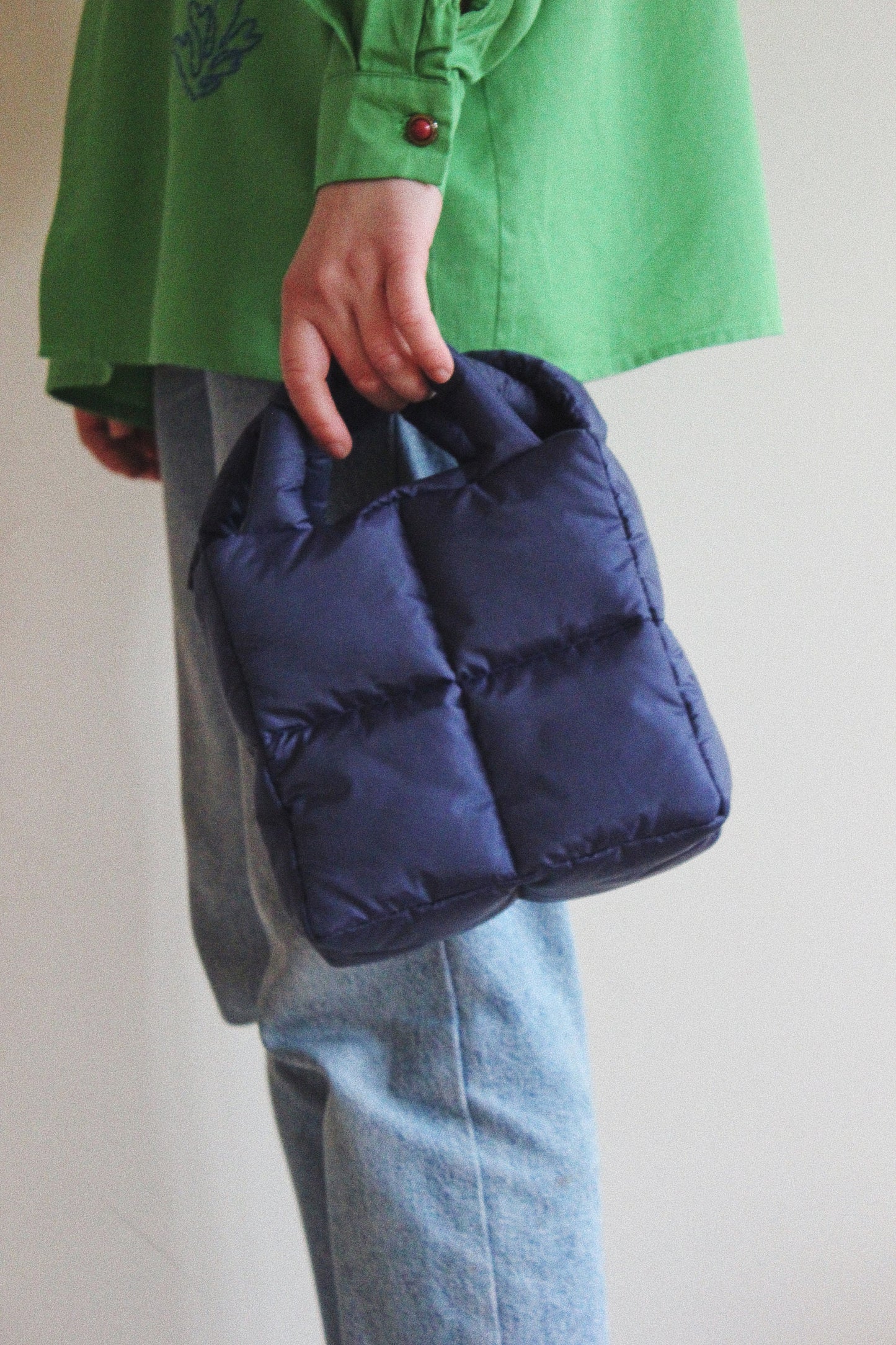 Mini Pillow Puffer Essential bag in Navy