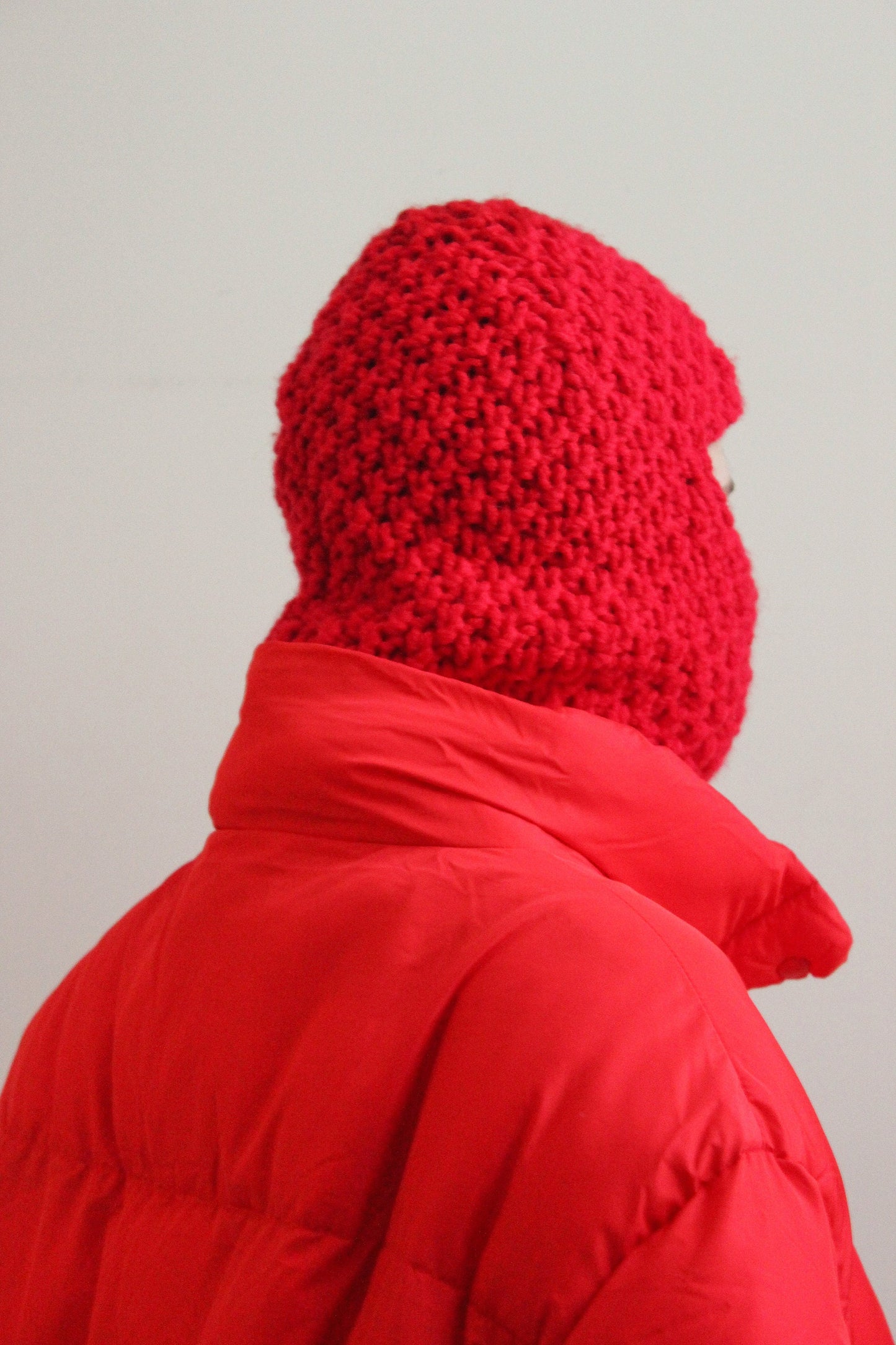 Chunky Ski Balaclava in Red