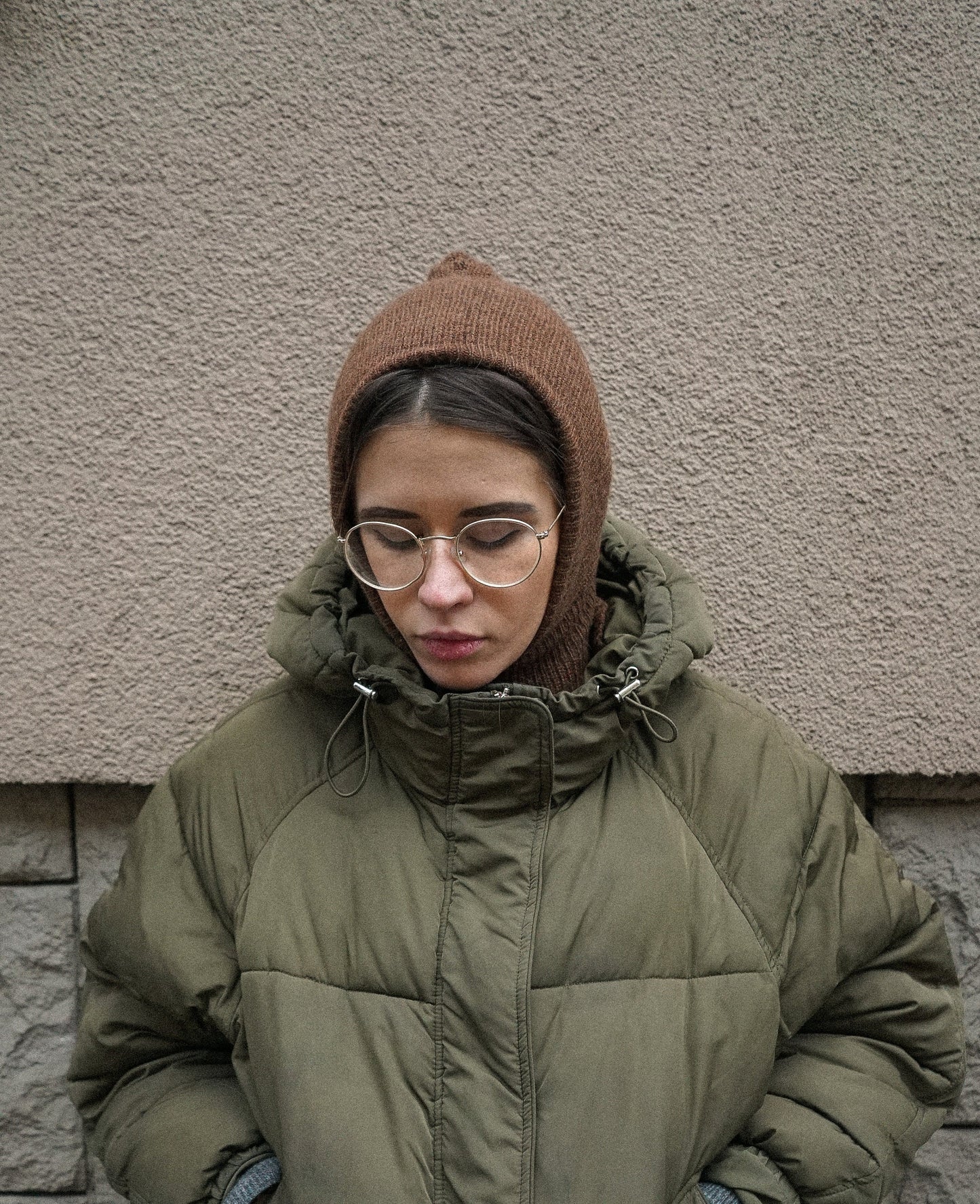 Merino Wool Balaclava in Brown