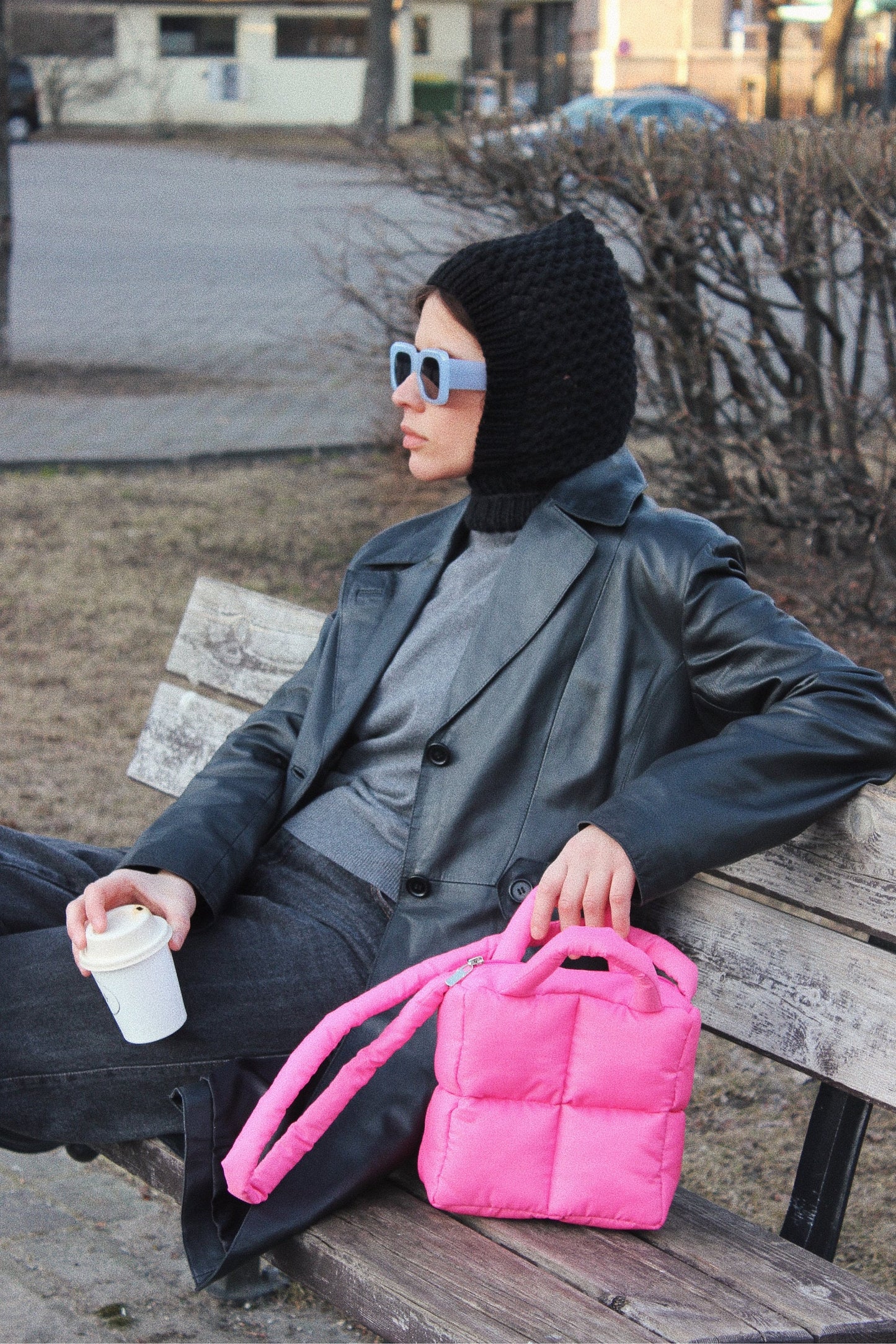 Demi - season balaclava hat in black ,mango socky balaclava knit beanie,knit helmet,knit hat,crochet balaclava, knitted hood