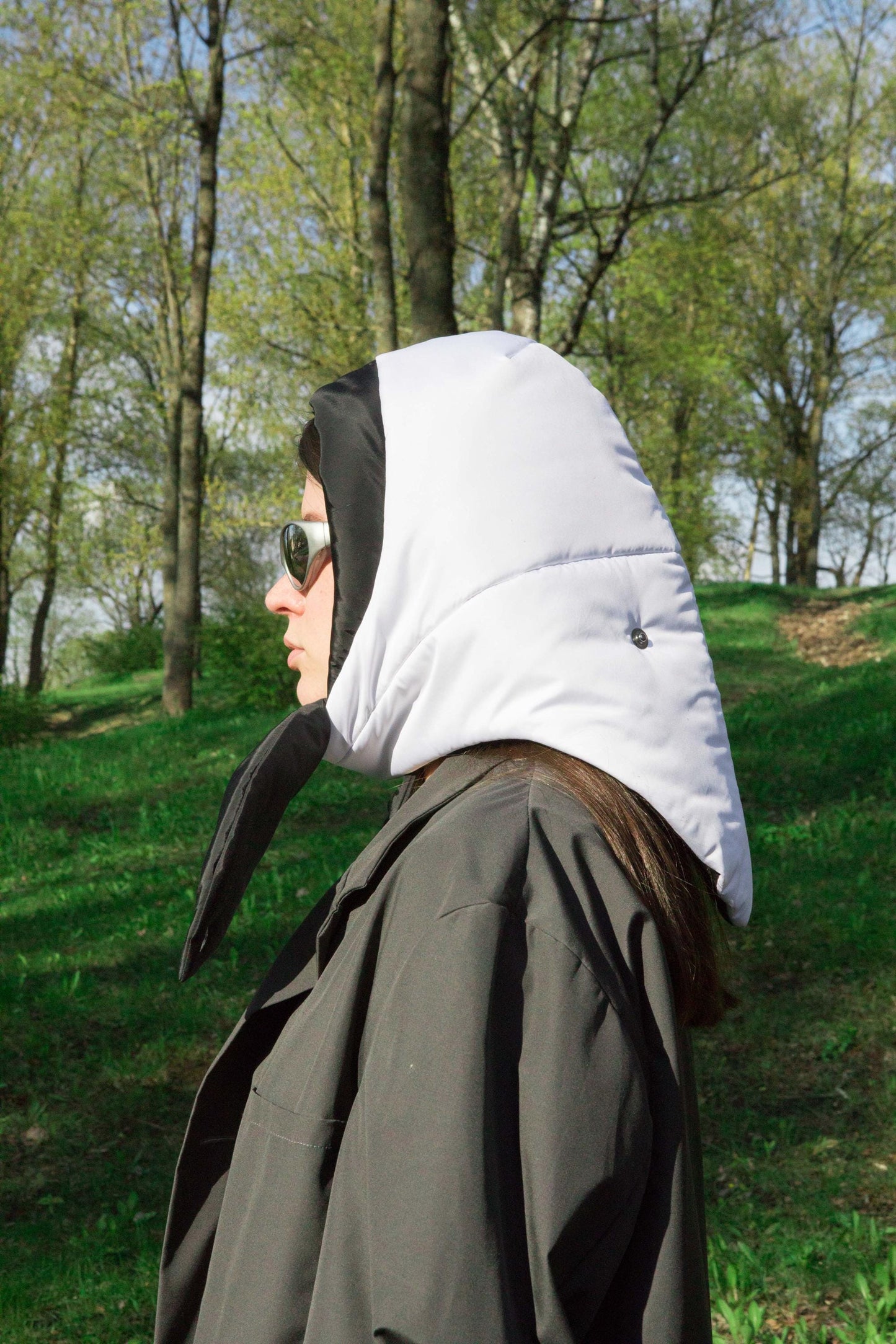 Pillow Headscarf - Balaclava in Black & White