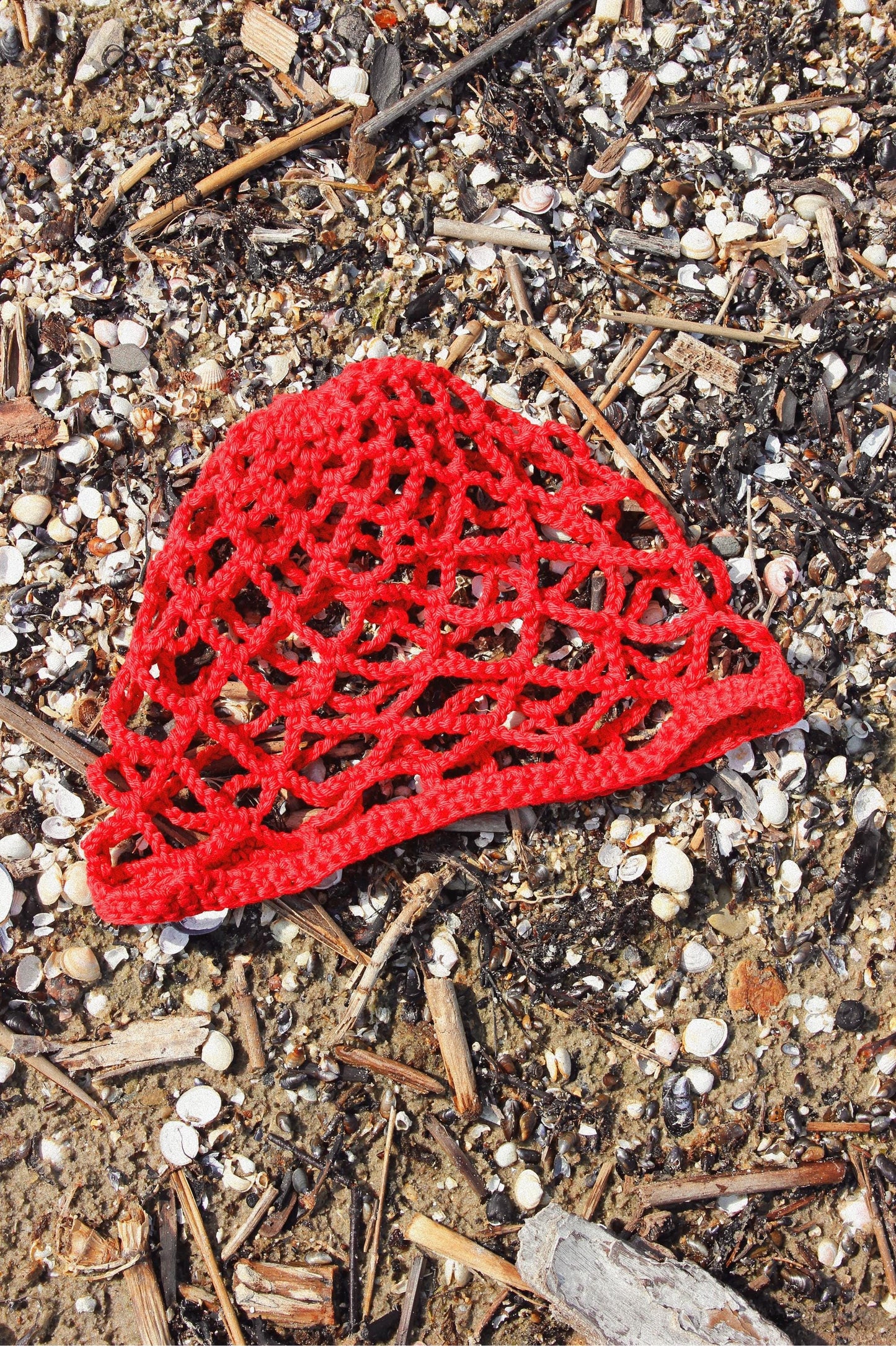 Crochet Premium Cotton Big Mesh Knitted Hat in Red , skull hat,retro hat,crochet hat,summer hat,crochet beanie