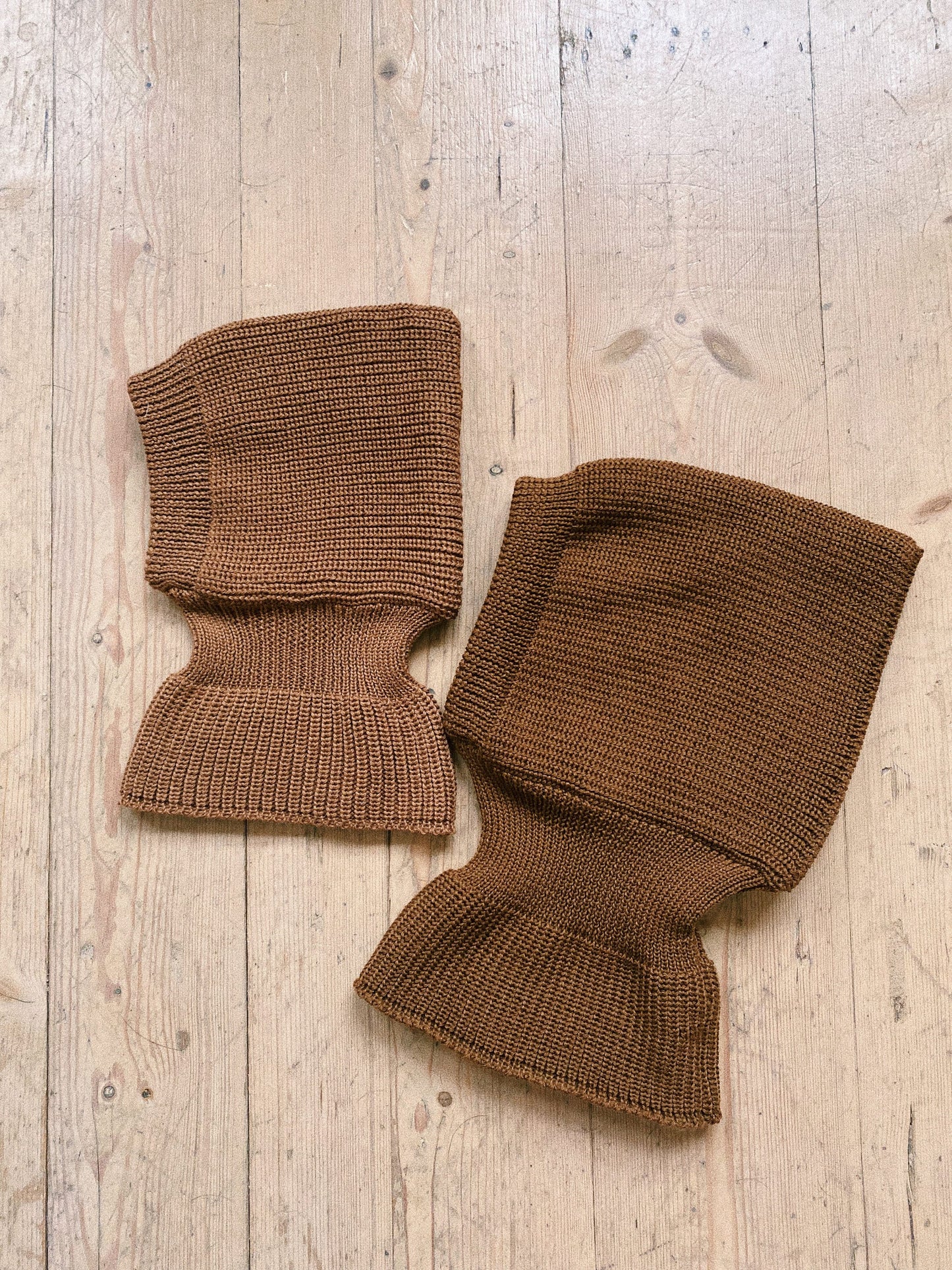 Balaclava Woolen hat in brown for kids