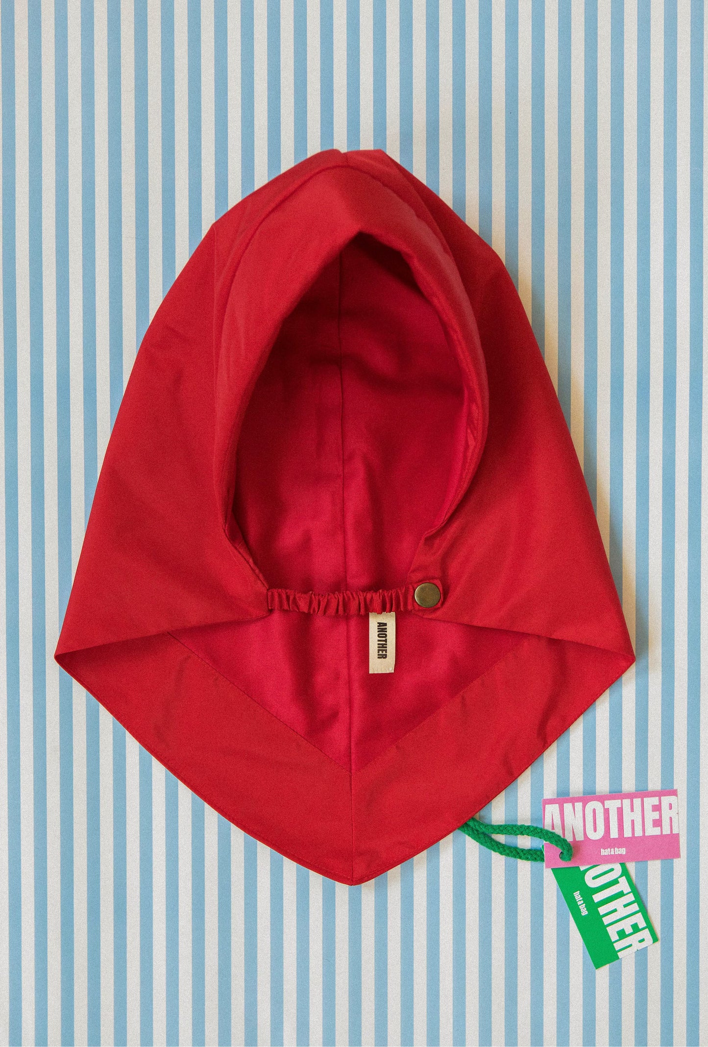 Rain Waterproof Headscarf in Red